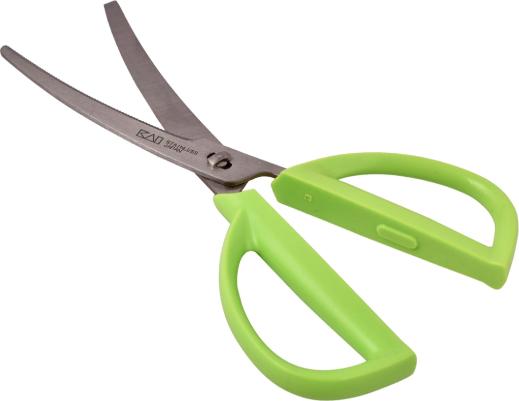 Curve Stainless steel Kitchen Scissor in Green Colour