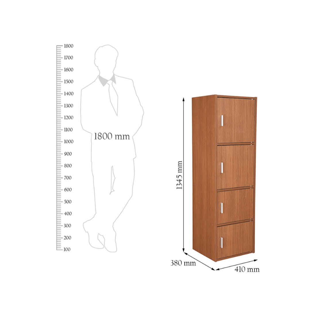 Combo - Buy Albert Engineered Wood 3 Tier + 4 Tier + 5 Tier Cabinet in Oak Colour