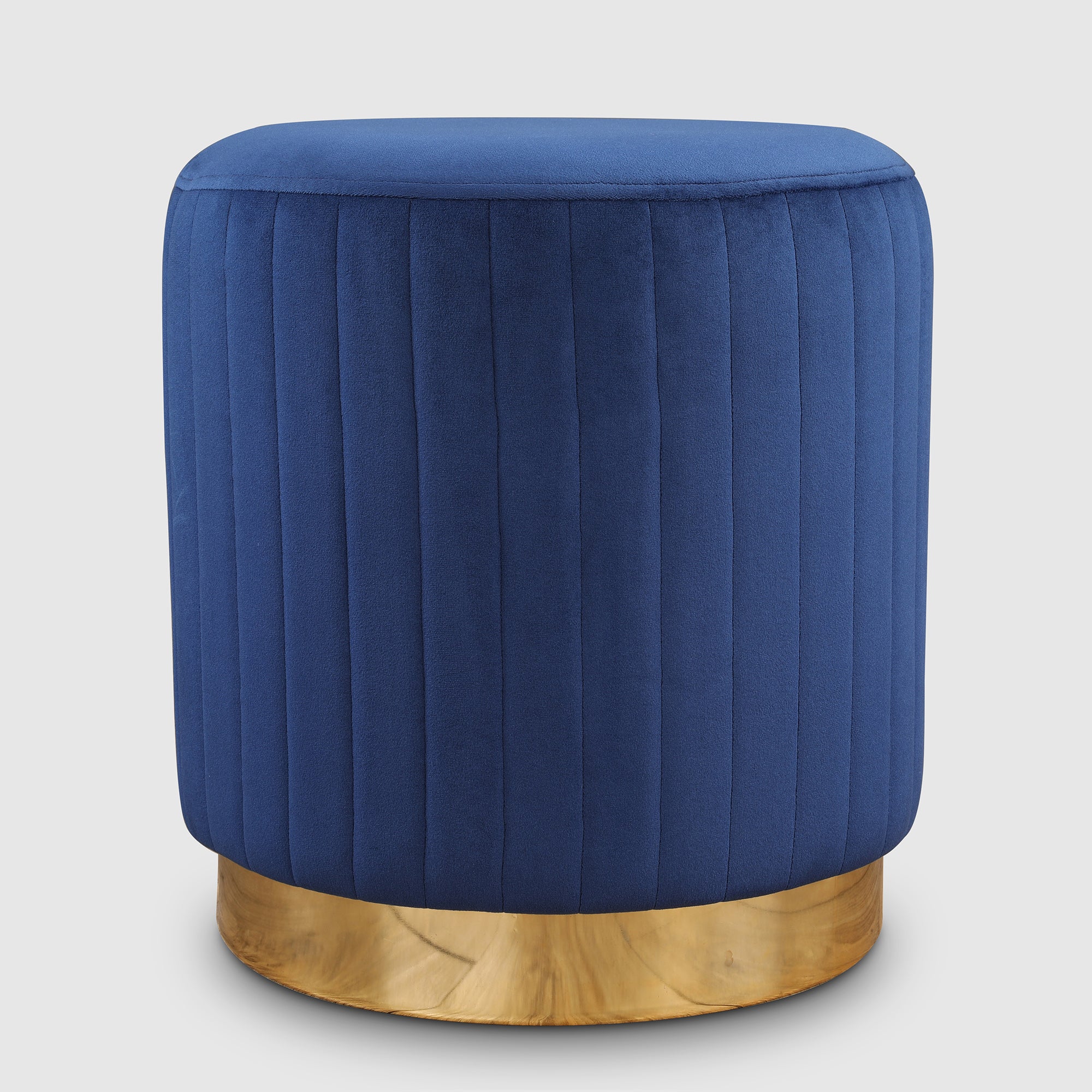 Francesca Fabric Ottomans in Blue Colour