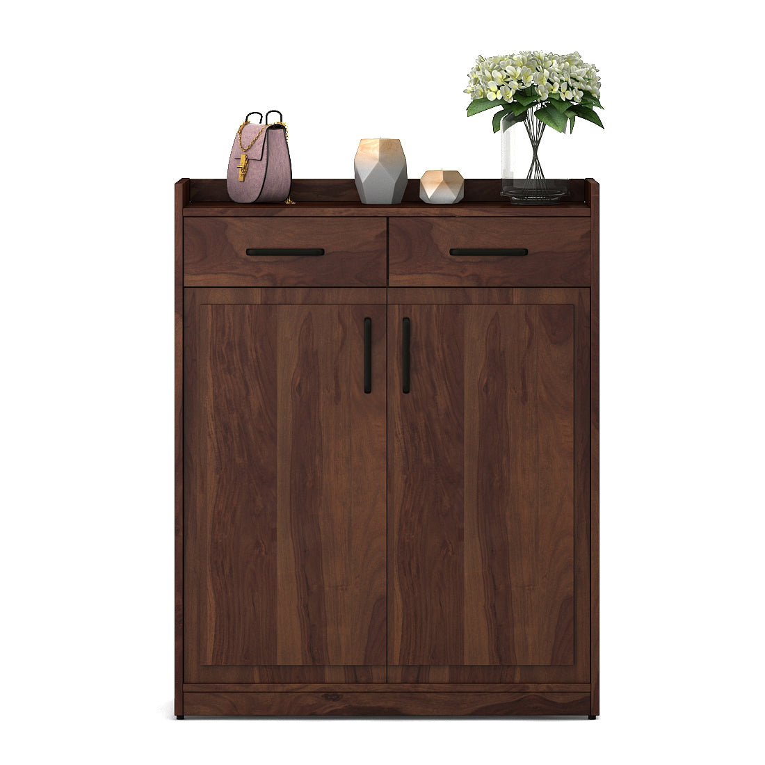 Antwerp Two Door Shoe Rack in Sheesham Colour