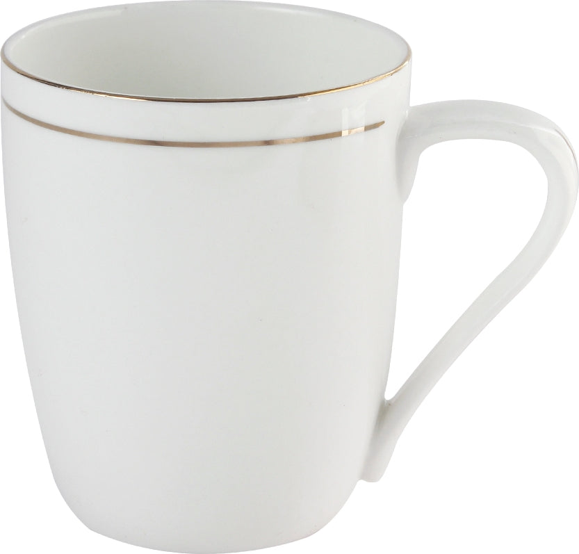 Avril Bone China Coffee Mug 310 Ml in White Colour