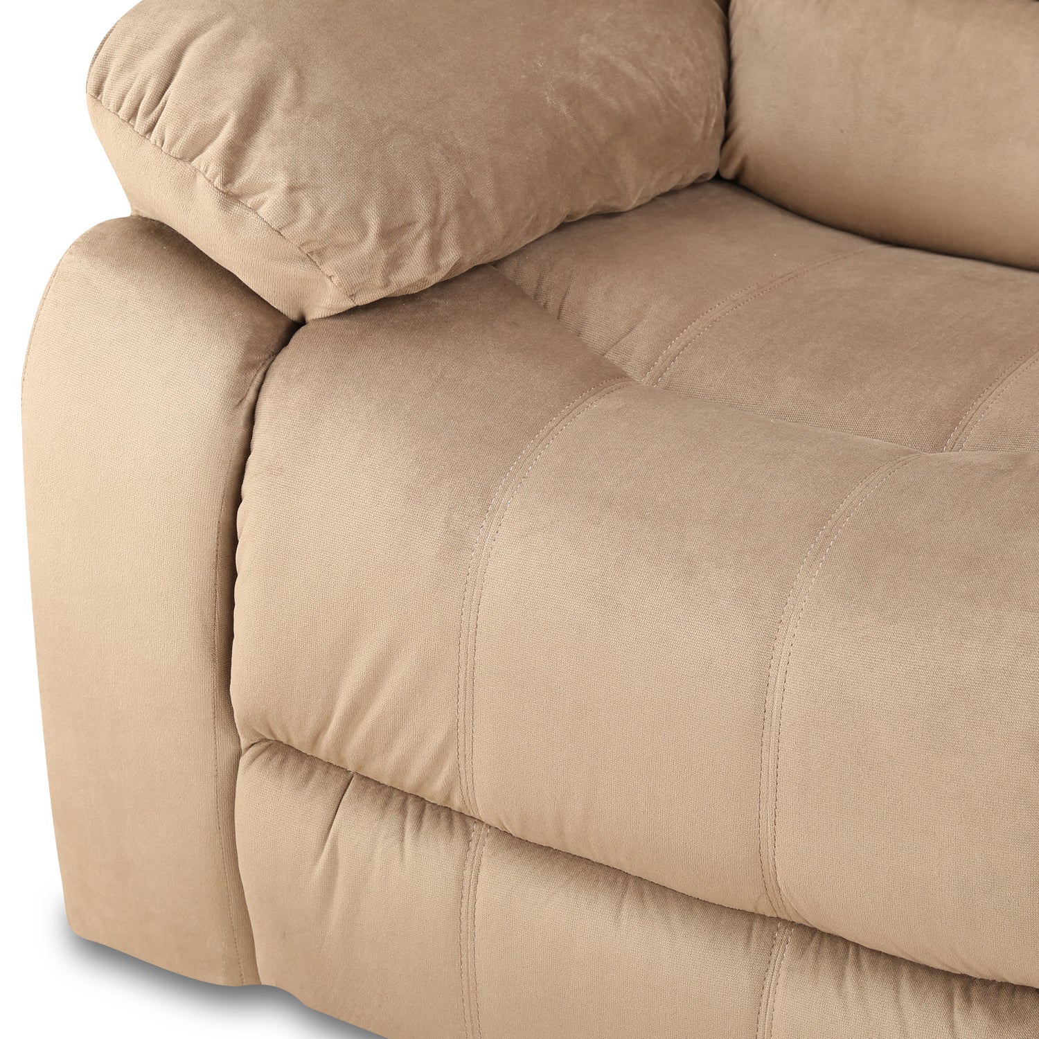 Bradford Fabric Two Seater Sofa in Beige Colour