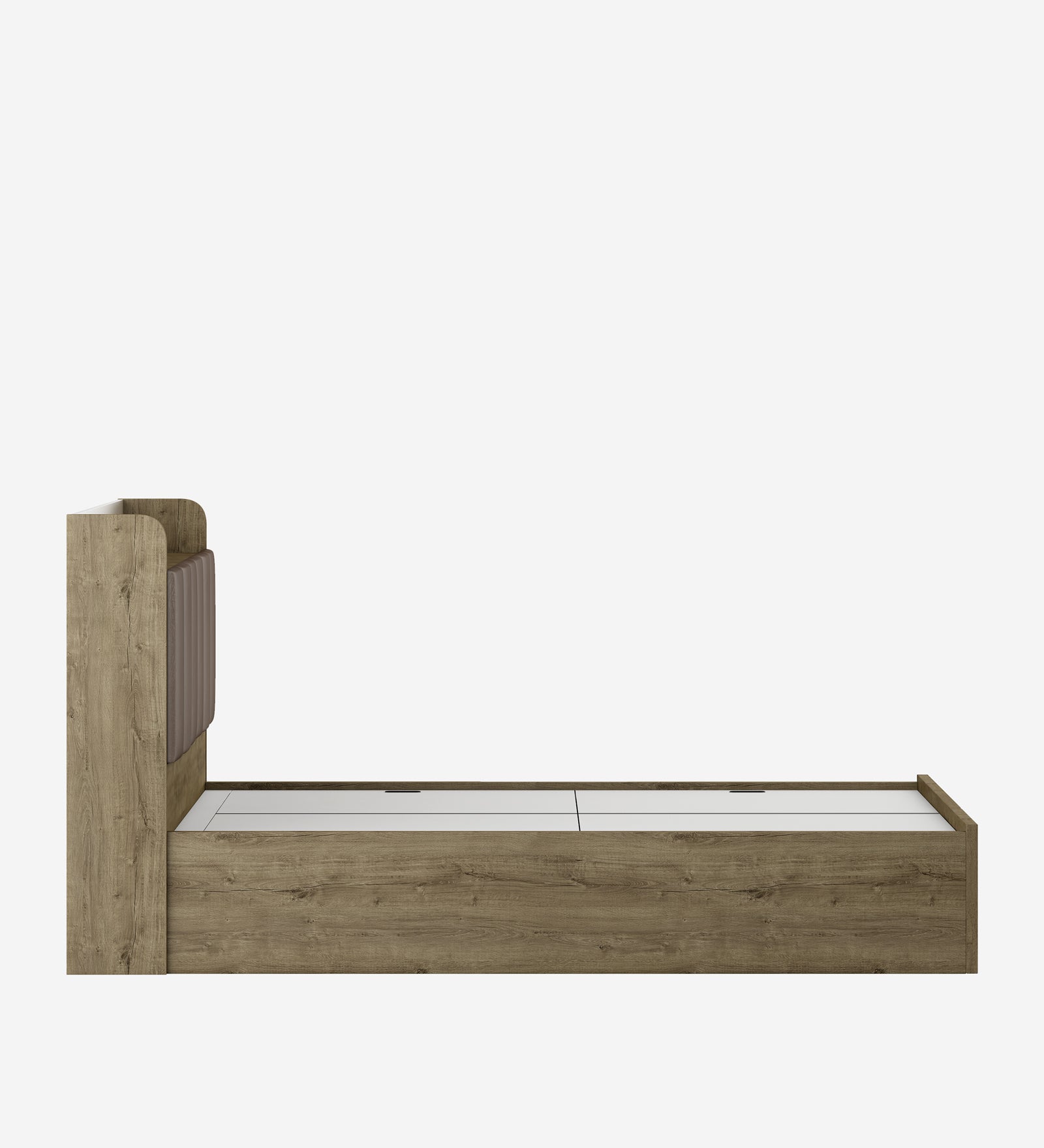 Gloria Queen Bed 3/4 Hydraulic Storage in Sebastain Oak Colour