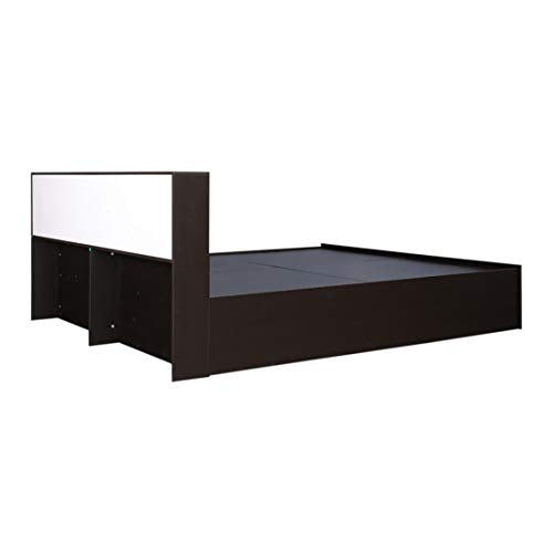 Tiago Engineered Wood Box Storage King Size Bed in Wenge Colour
