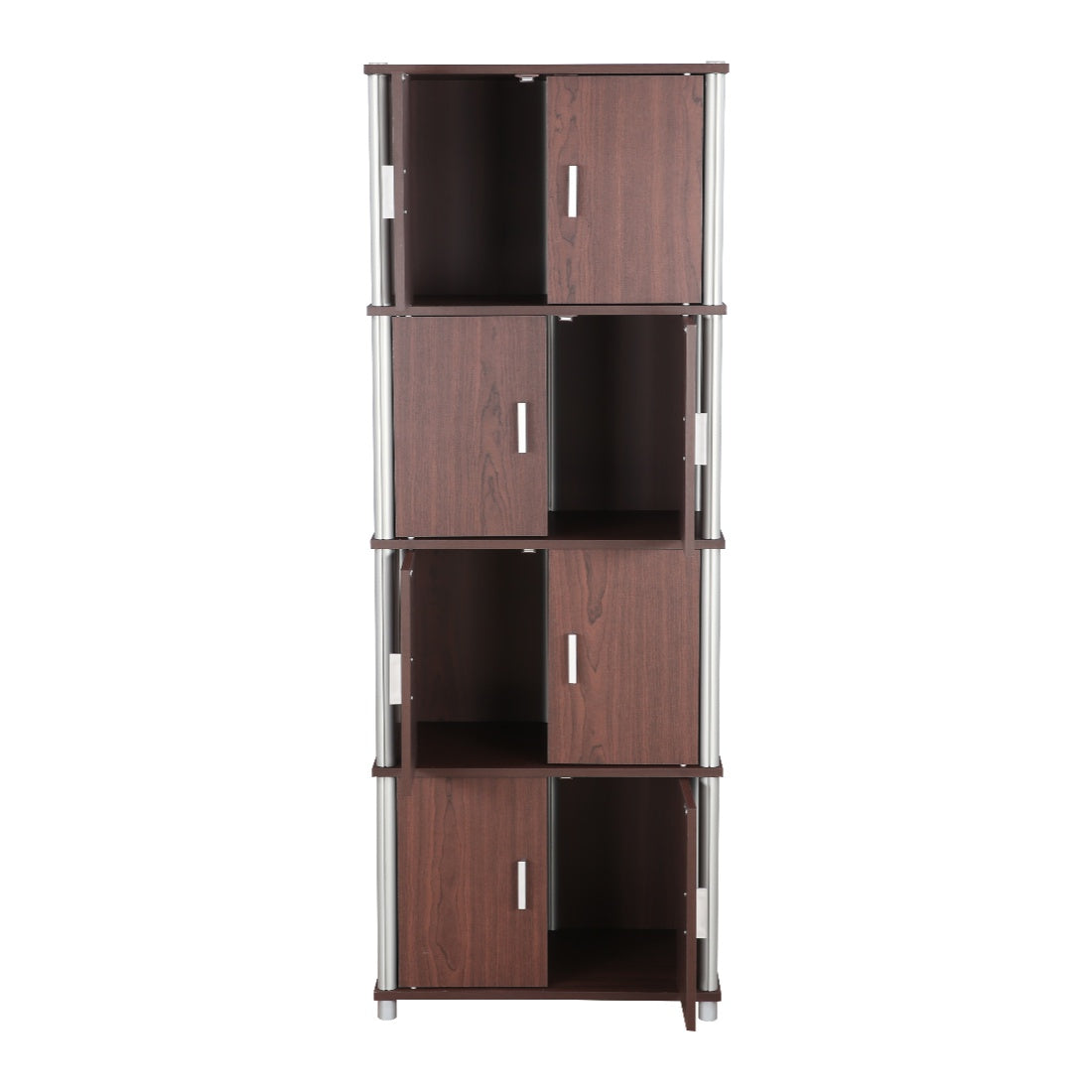 Jacob Engineered Wood Multipurpose Cabinet in Cherry Brown Colour