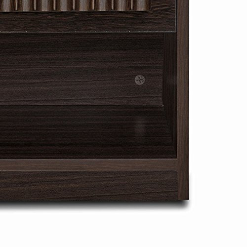 Tiago Engineered Wood Bedside Table in Wenge Colour