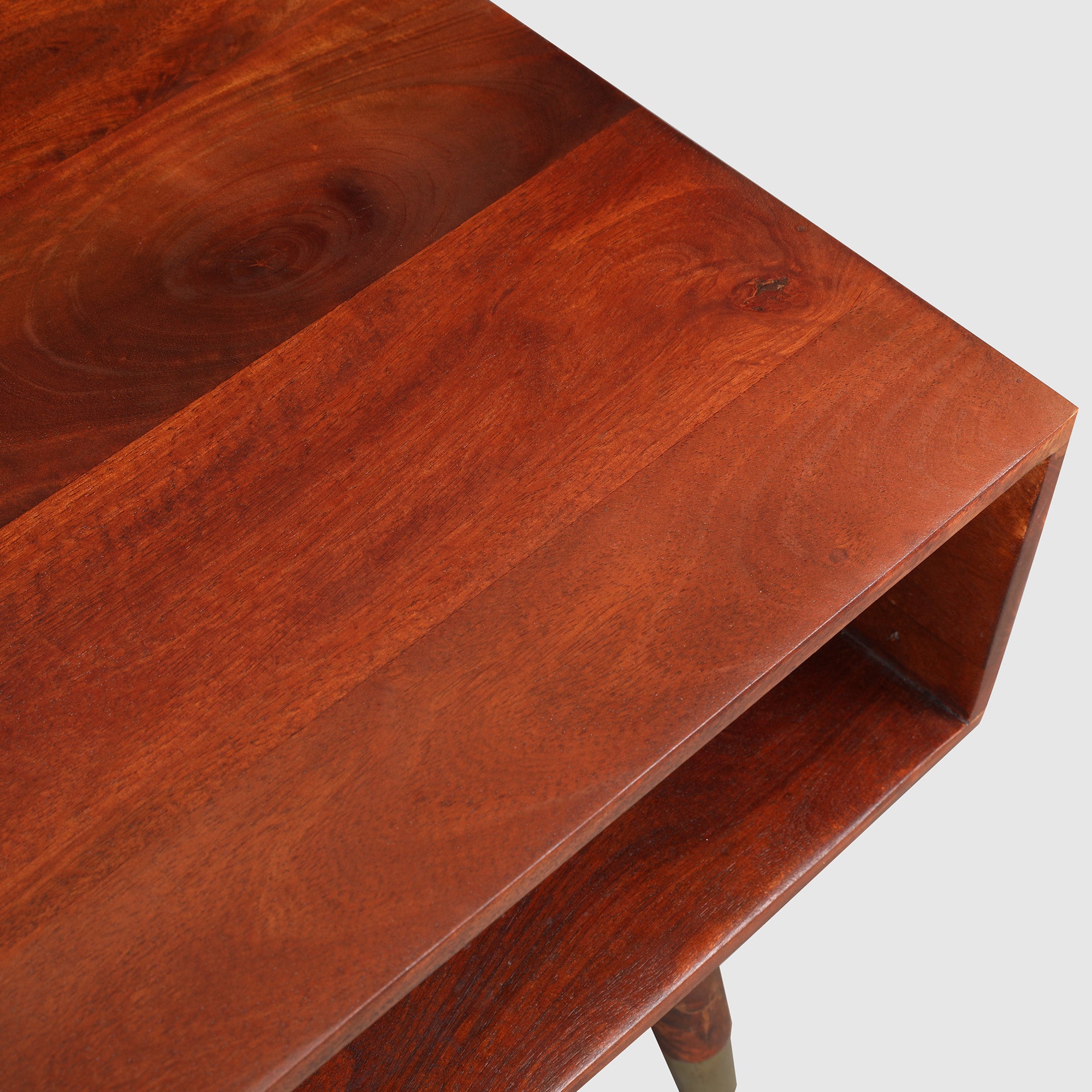 Phoolkari Center Table in Honey Finish Colour