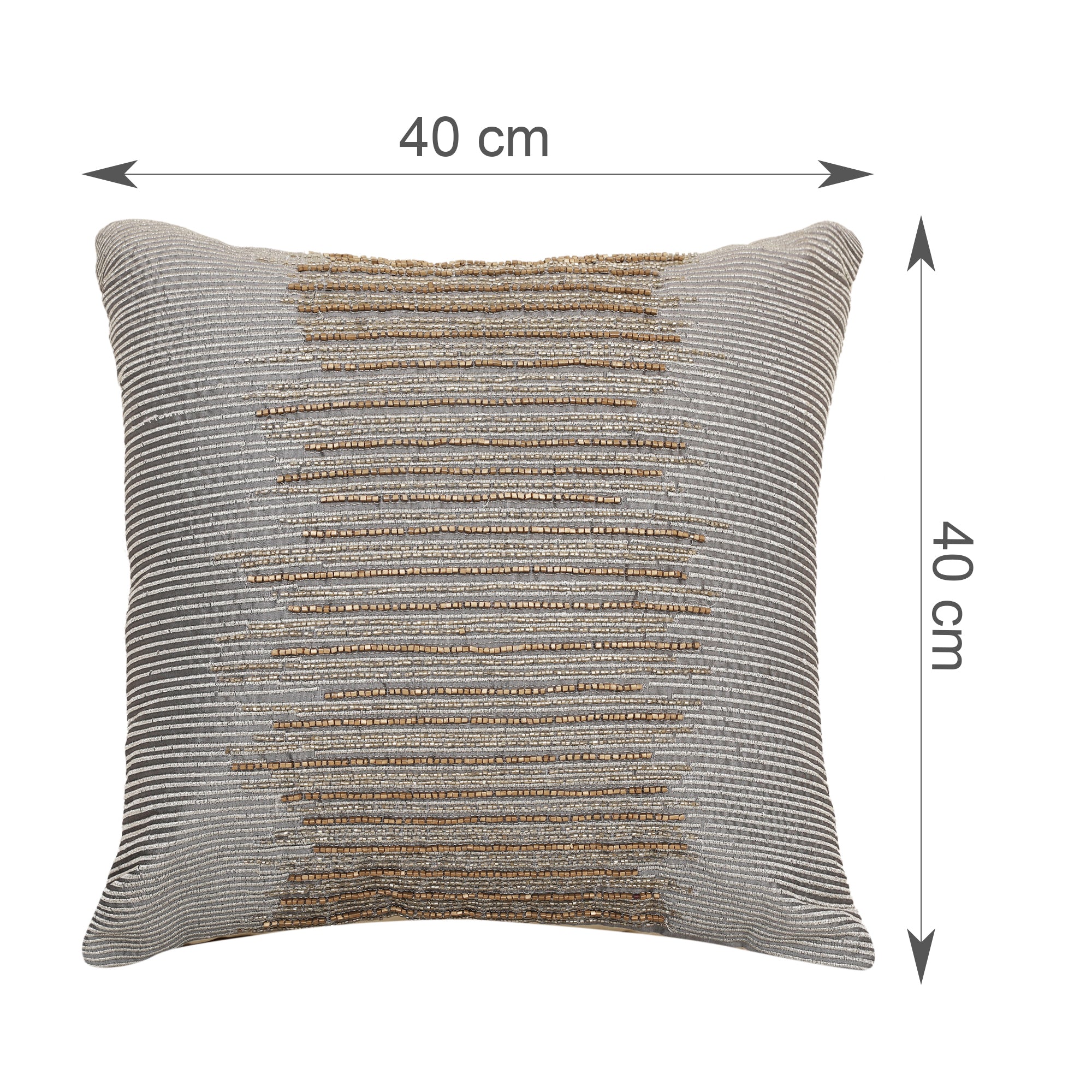 Luxe Cushion Cover Grey,40x40cm