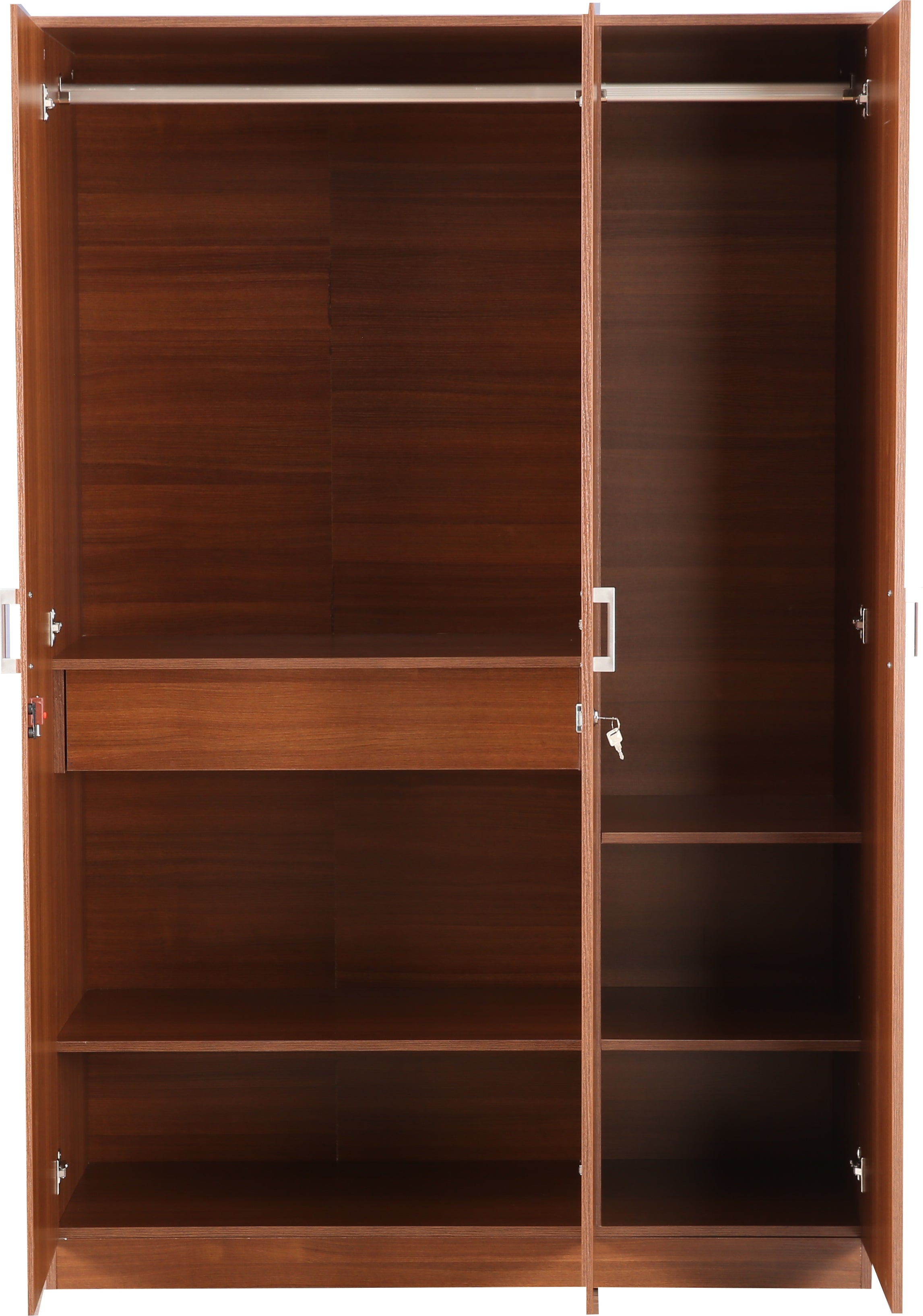 Premier 3 door wardrobe in Walnut Colour