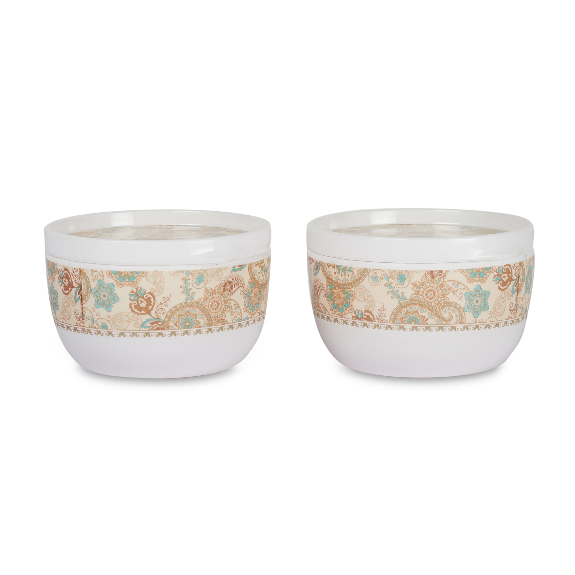 Badami Melamine AirTight Jar Set Of 2 in Multi Colour