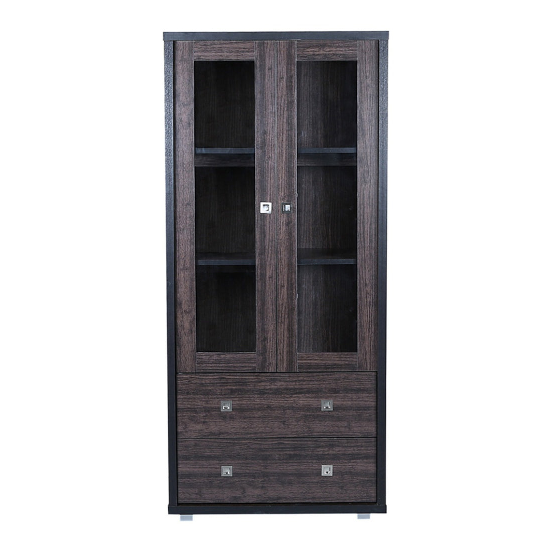 Evergreen Engineered Wood Book Shelf in Wenge Colour