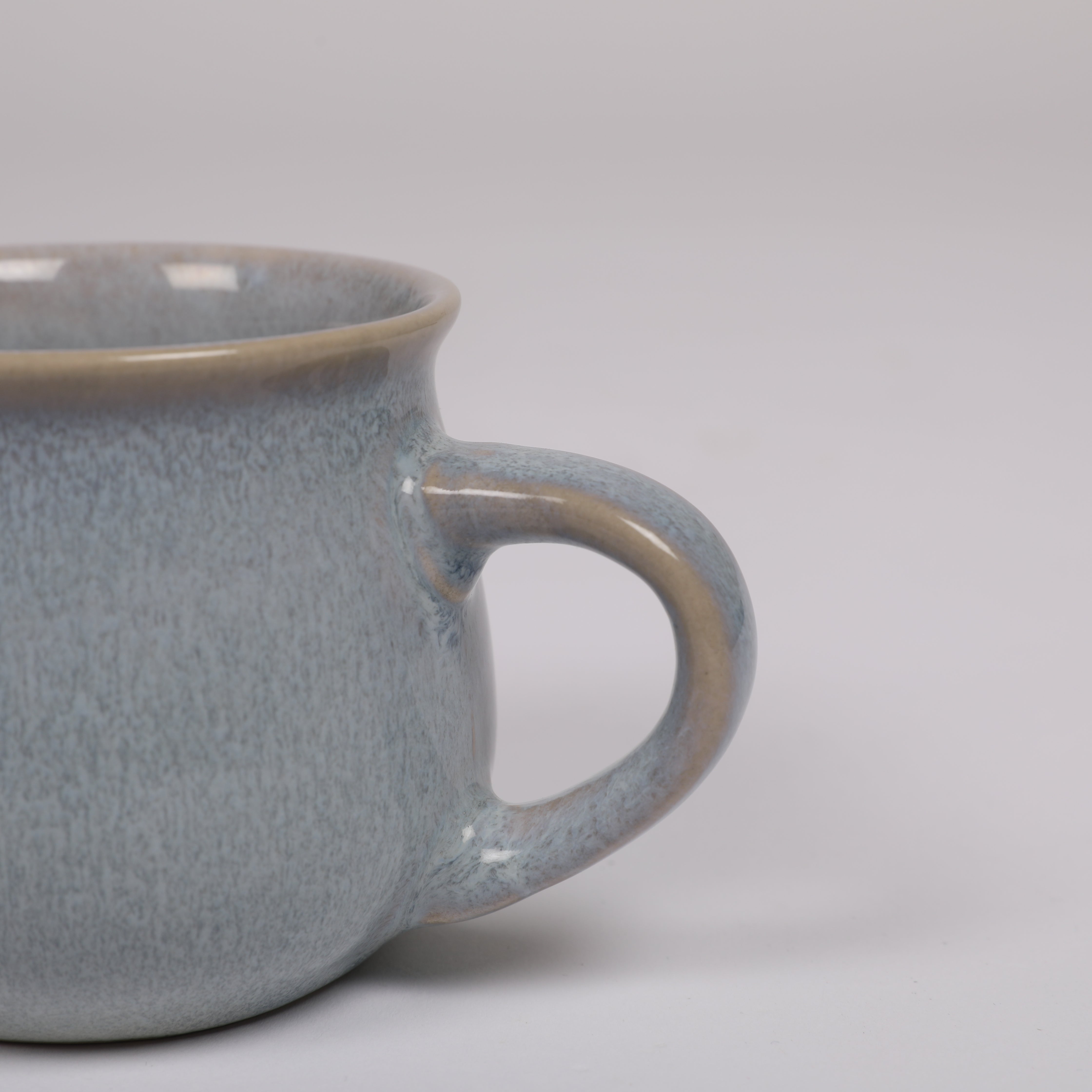 Living Essence Stoneware Mug Blue 240ml Set of 2Pcs