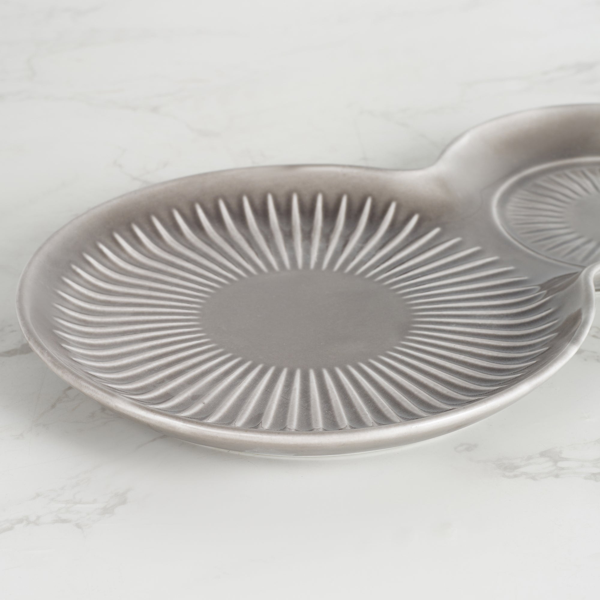 Ace Ceramic Soup Cup & Serving Platter Combo in Assorted Colour