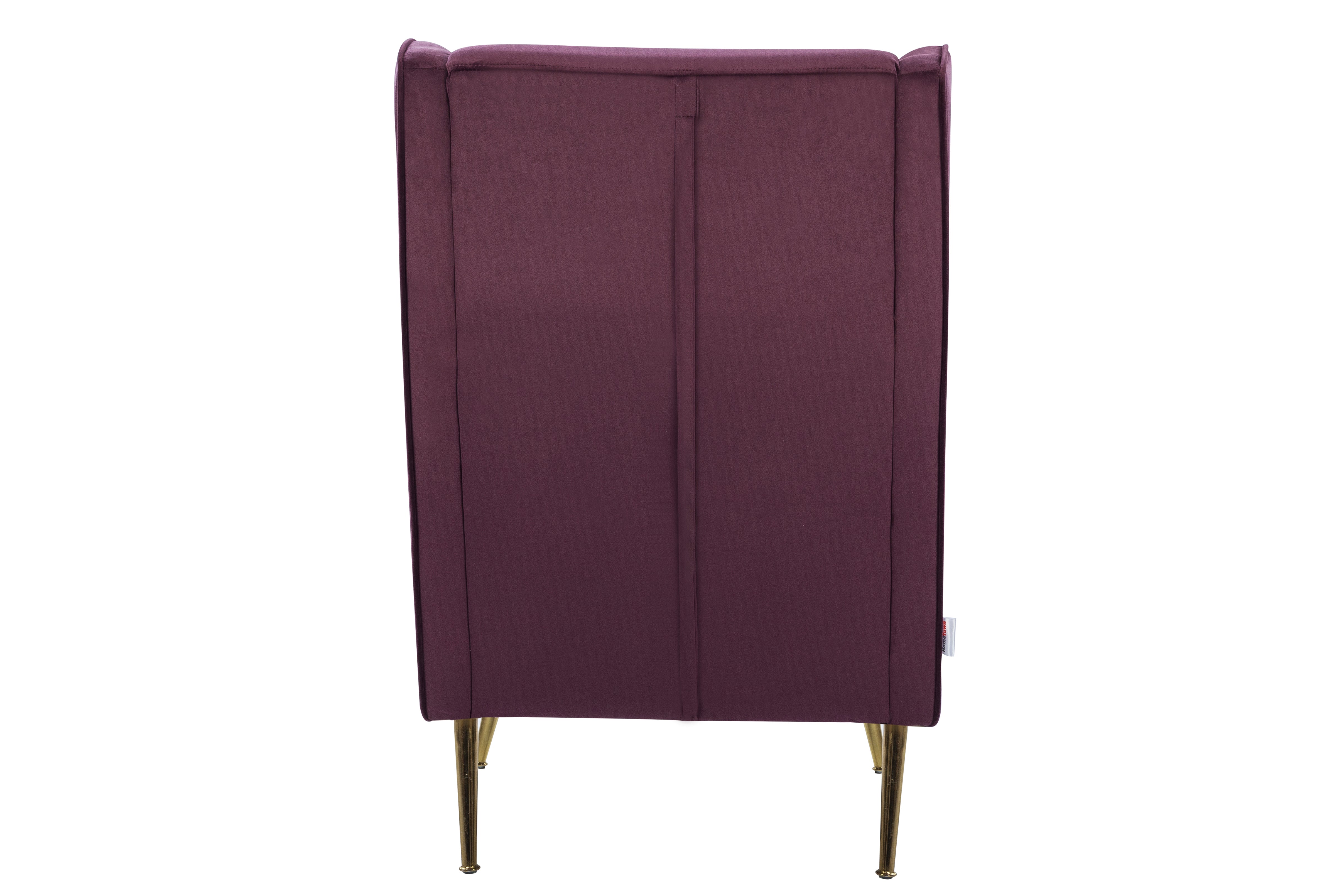 Charm Velvet Arm Chair in Wine Colour