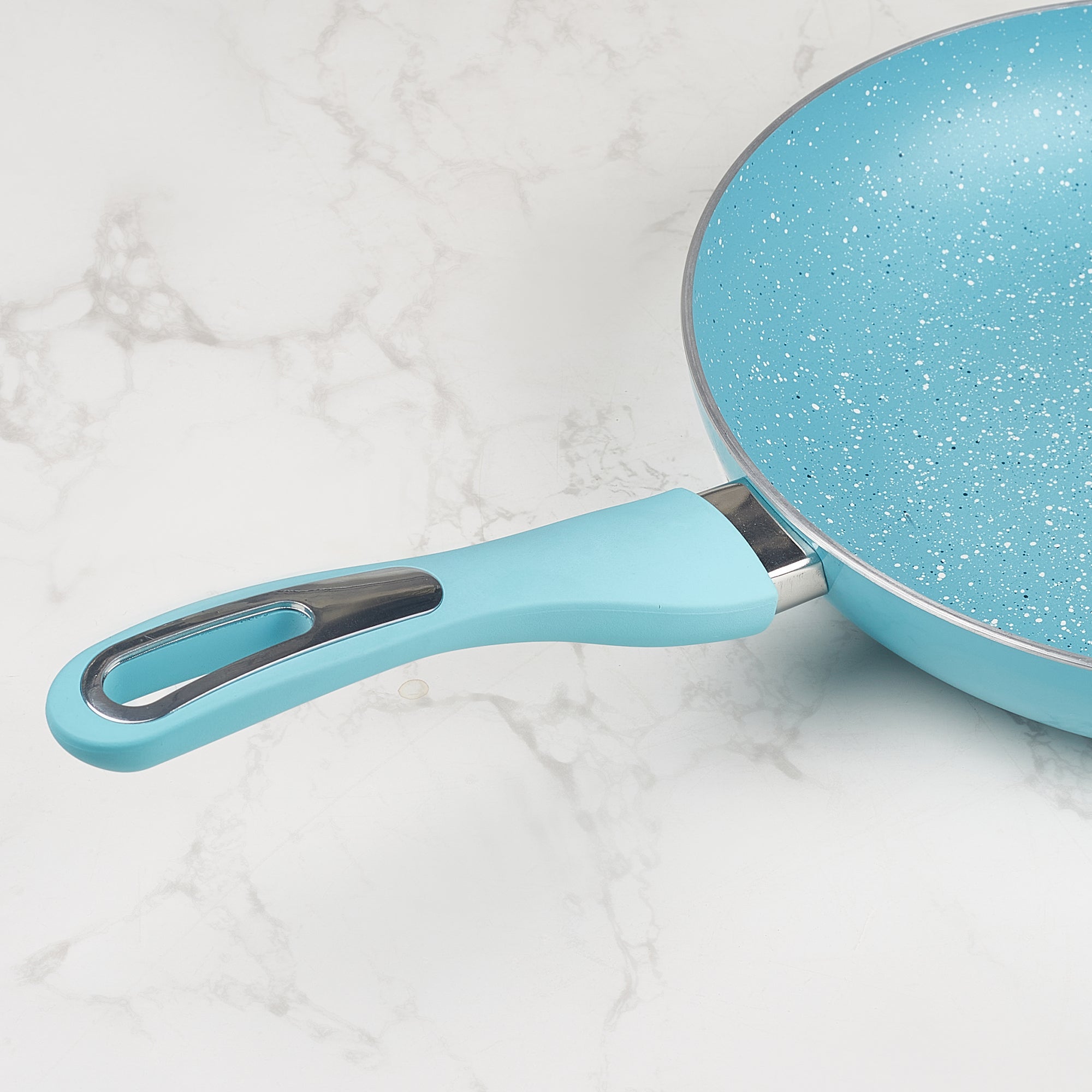 MasterCook+ 100% Virgin Aluminium Non-Stick Fry Pan 28cm in Teal Colour