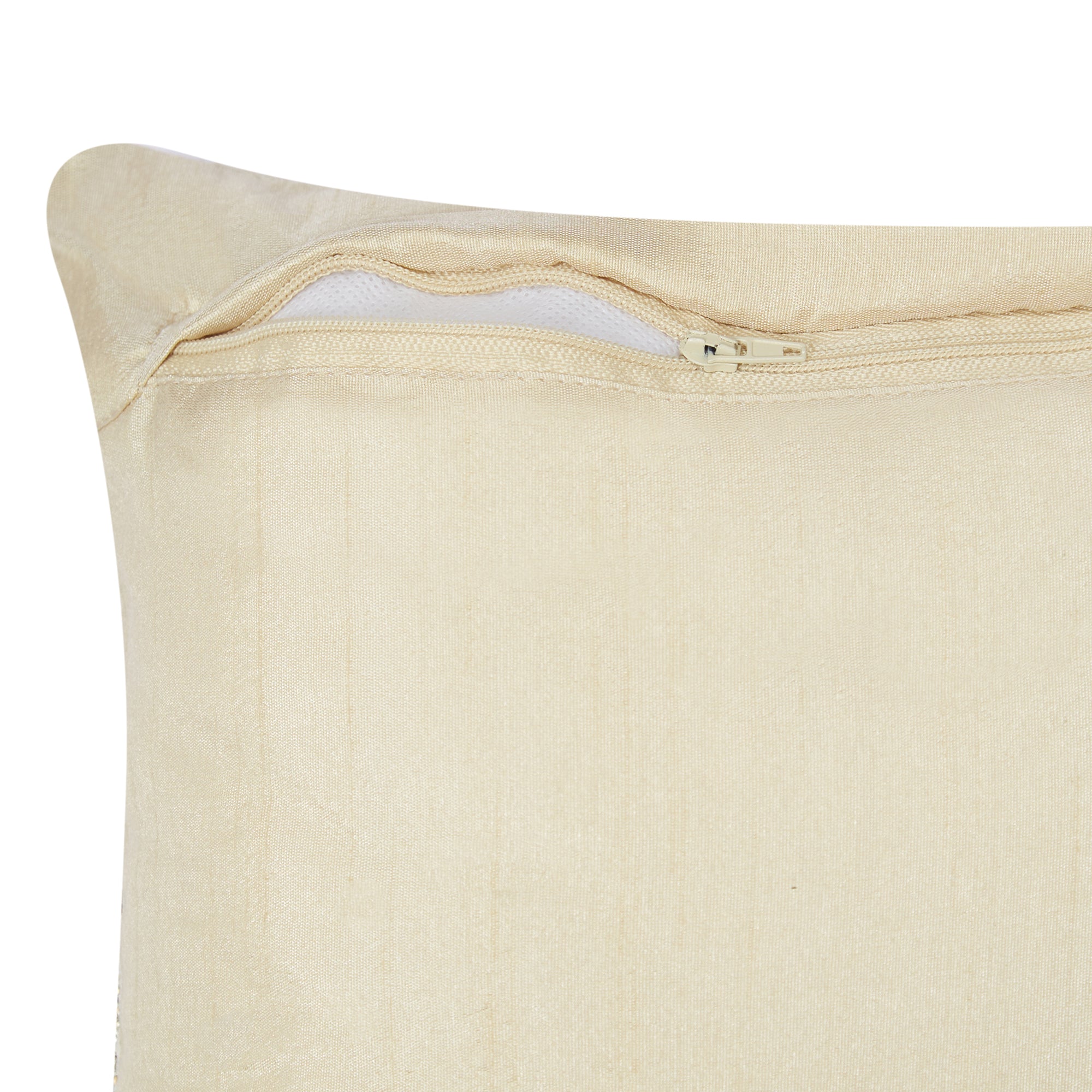 Modern Chic Polyester Cushion Cover 30x30 cm in Beige Colour