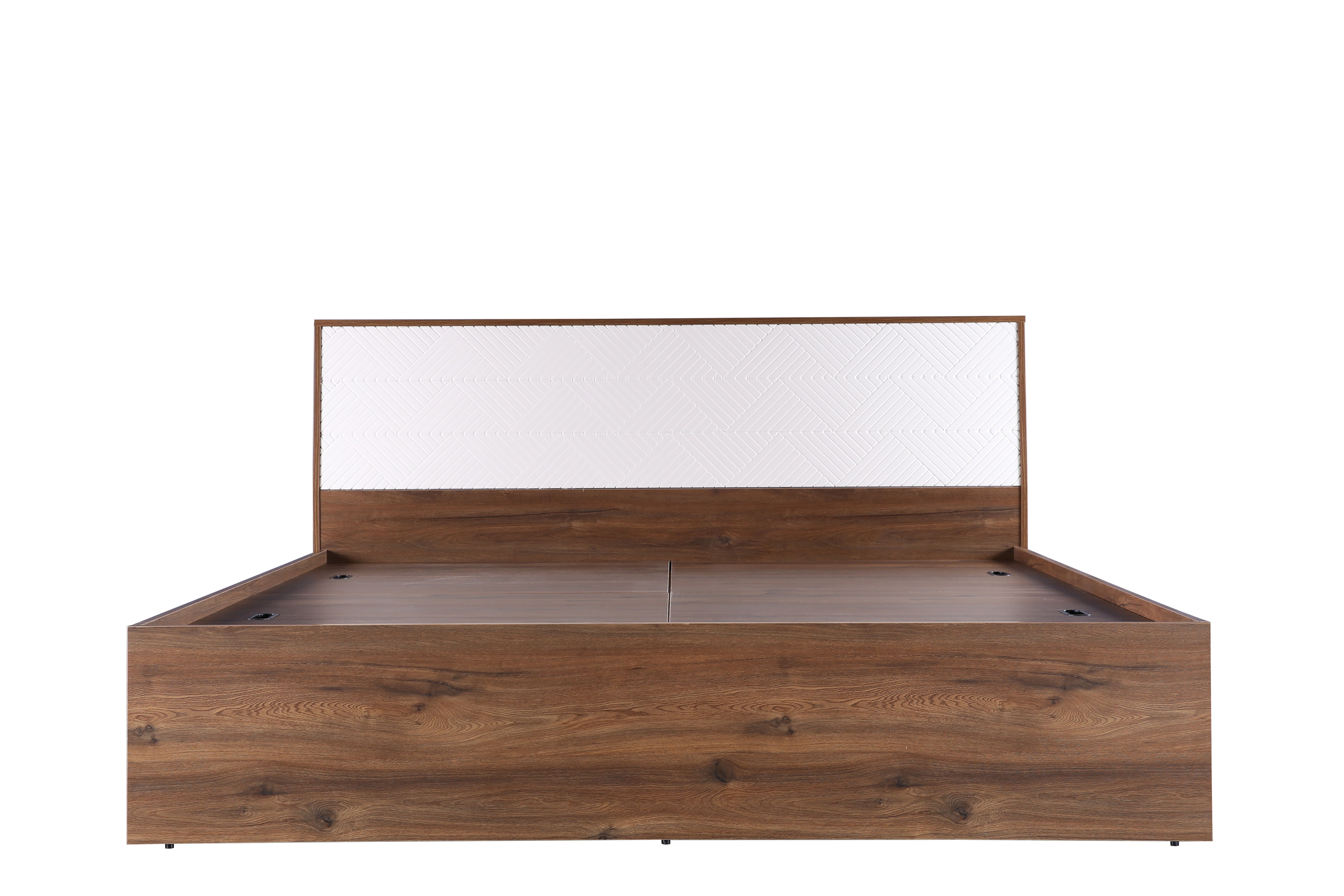 Saville King Size Bed with Box Storage in Dark Vogue Colour