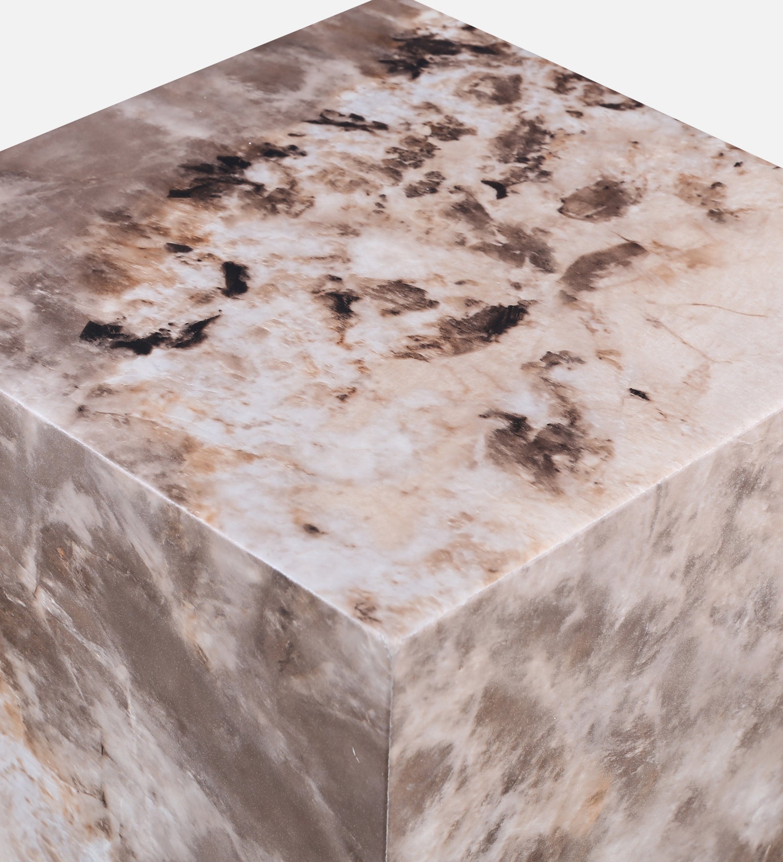 Ionic Marble Top Side Table in Pandora Colour