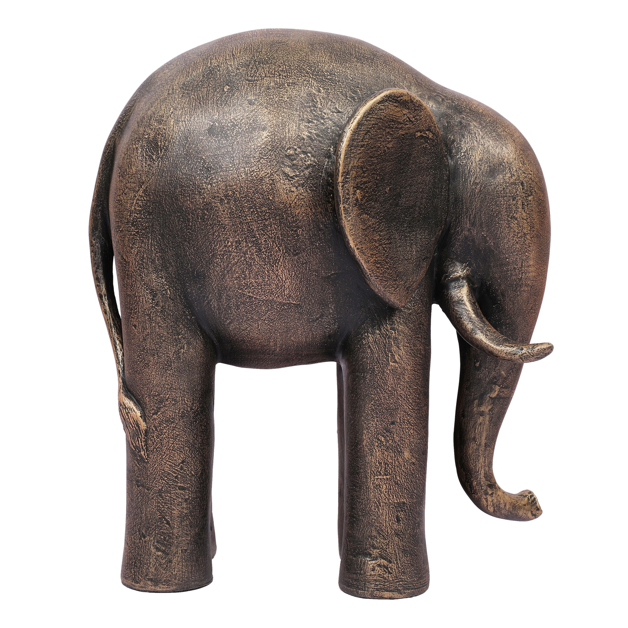 Stella Antique Finish Polyresin Elephant Table D&eacute;cor