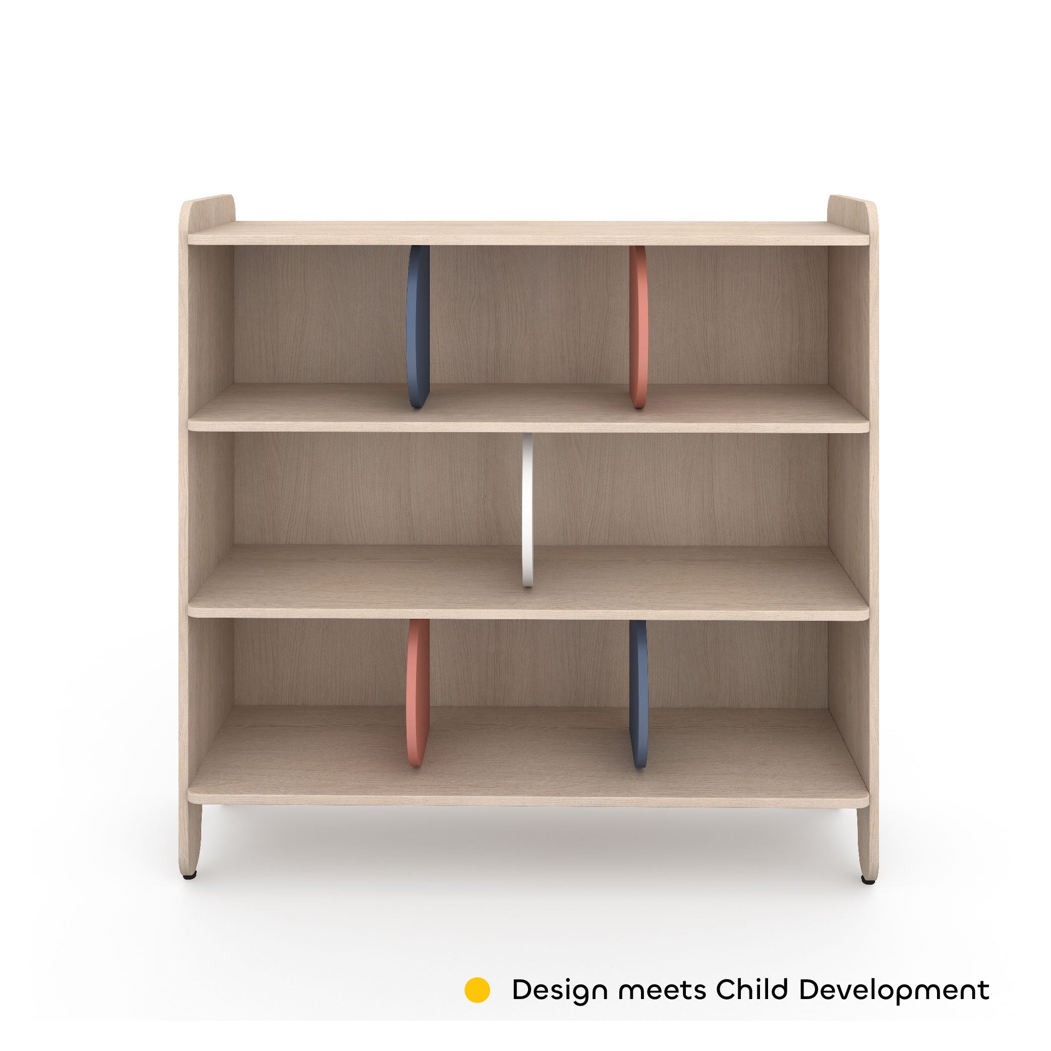 Jungle Gym Storage Shelf in Chestnut Finish Colour