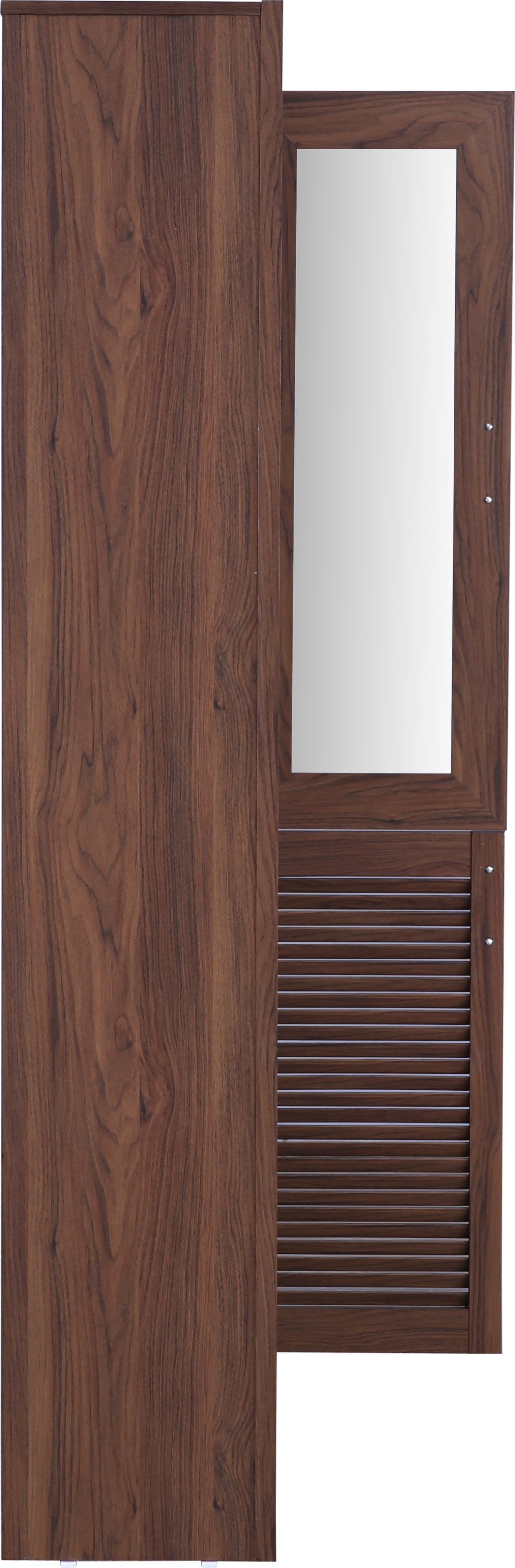 Stark Engineered Wood 4 door Book Case in Walnut Colour