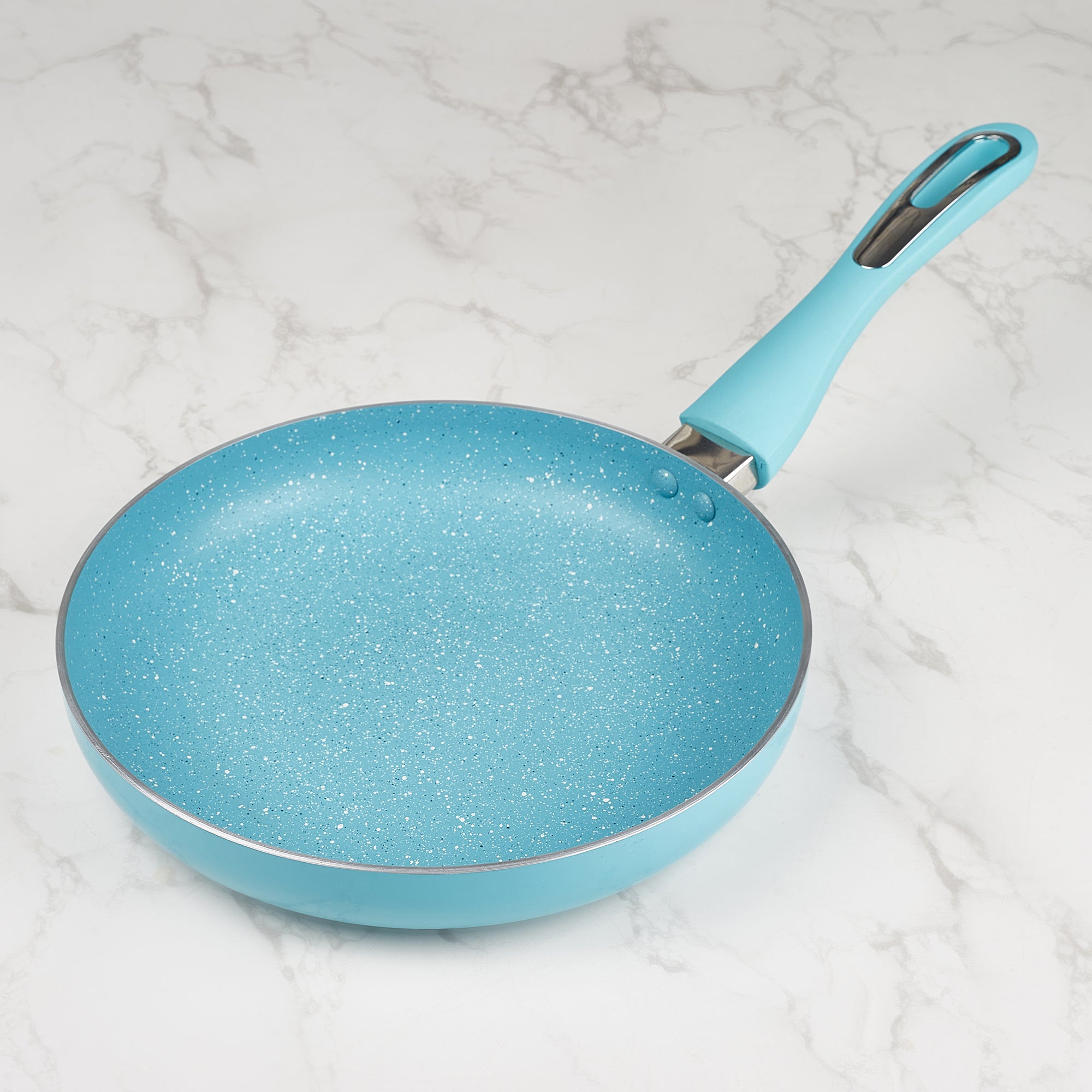 MasterCook+ 100% Virgin Aluminium Non-Stick Fry Pan 24cm in Teal Colour