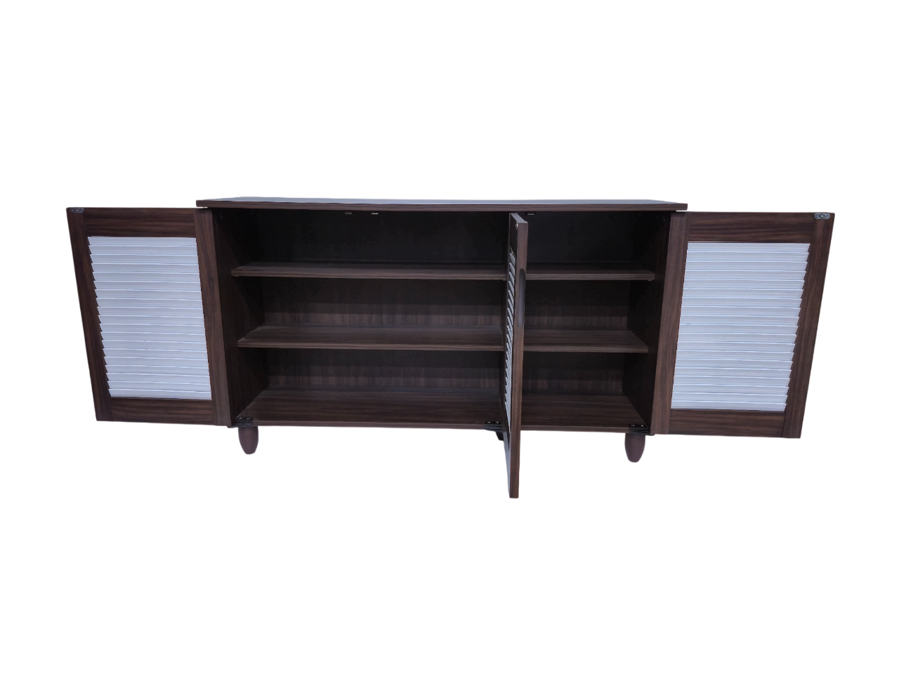 Cyra 3 Door Shoe Rack in White Colour