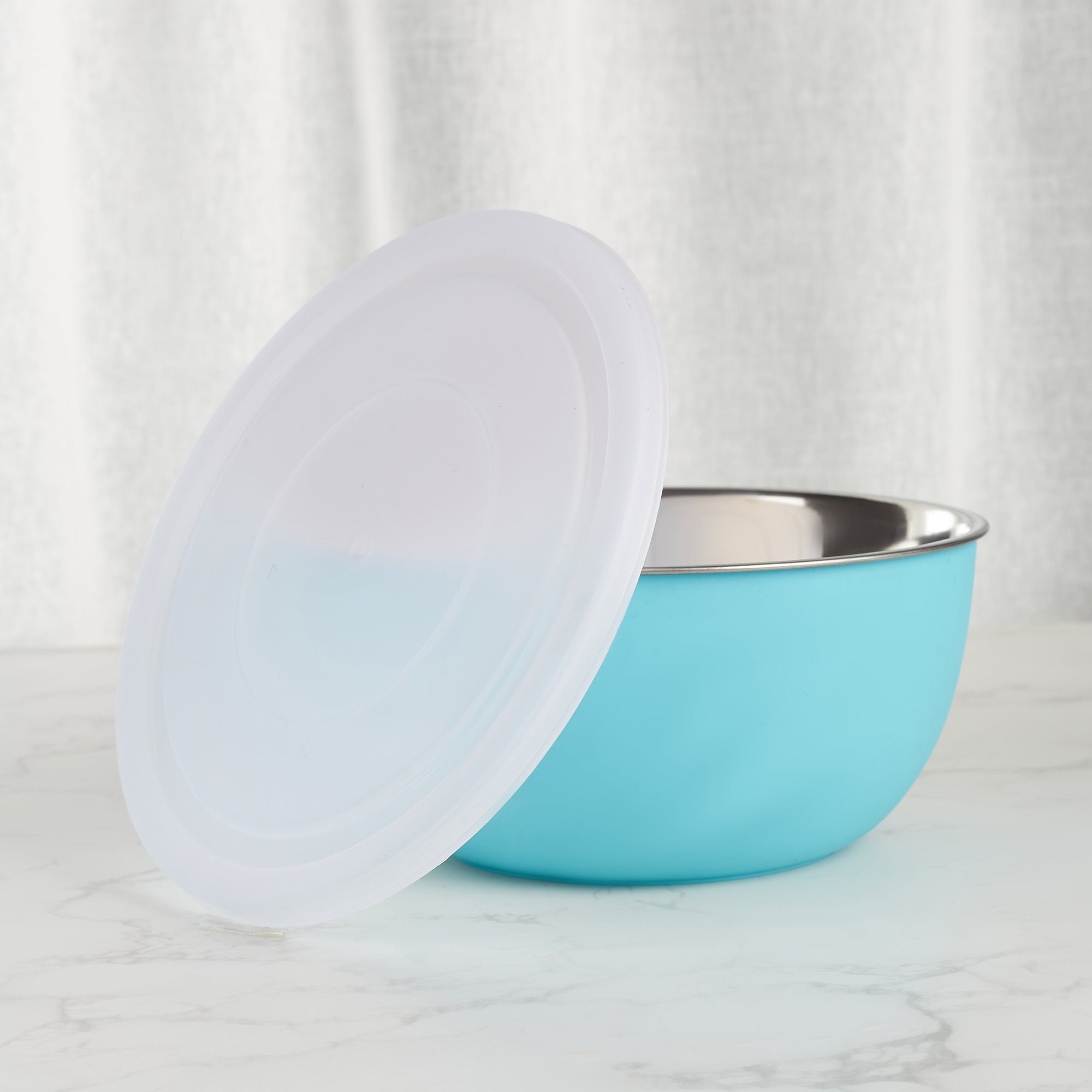 Fiesta Stainless Steel Microsafe Bowl Set of 4 in Teal Colour
