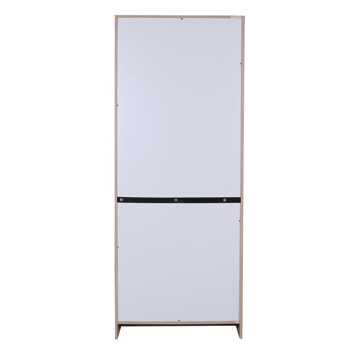 Ambra Two Door Wardrobe in White & Larch Colour