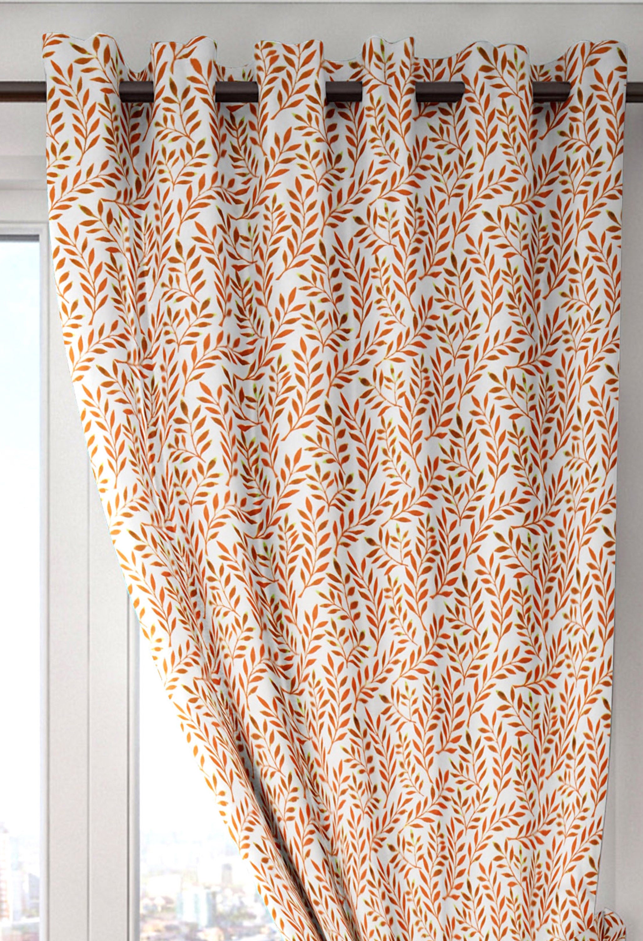 Splendor Blackout Window Curtain 107X152 CM in Pink Colour by Houzzcode