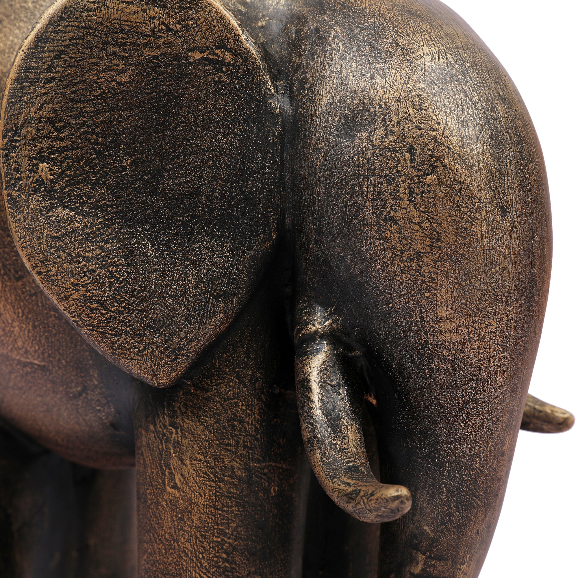 Stella Antique Finish Polyresin Elephant Table D&eacute;cor