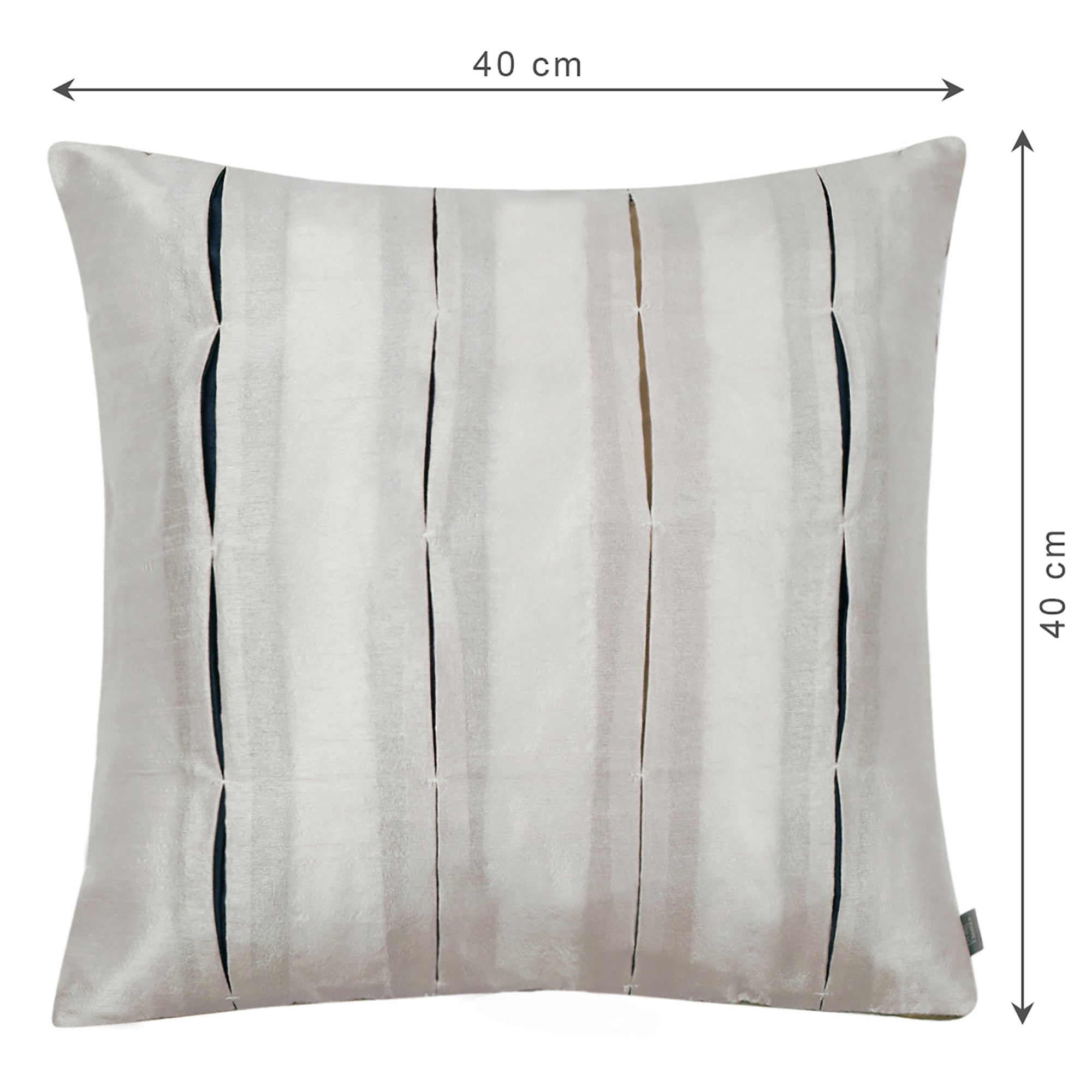 Milan Cushion Cover 40x40 Cm in Off White Colour