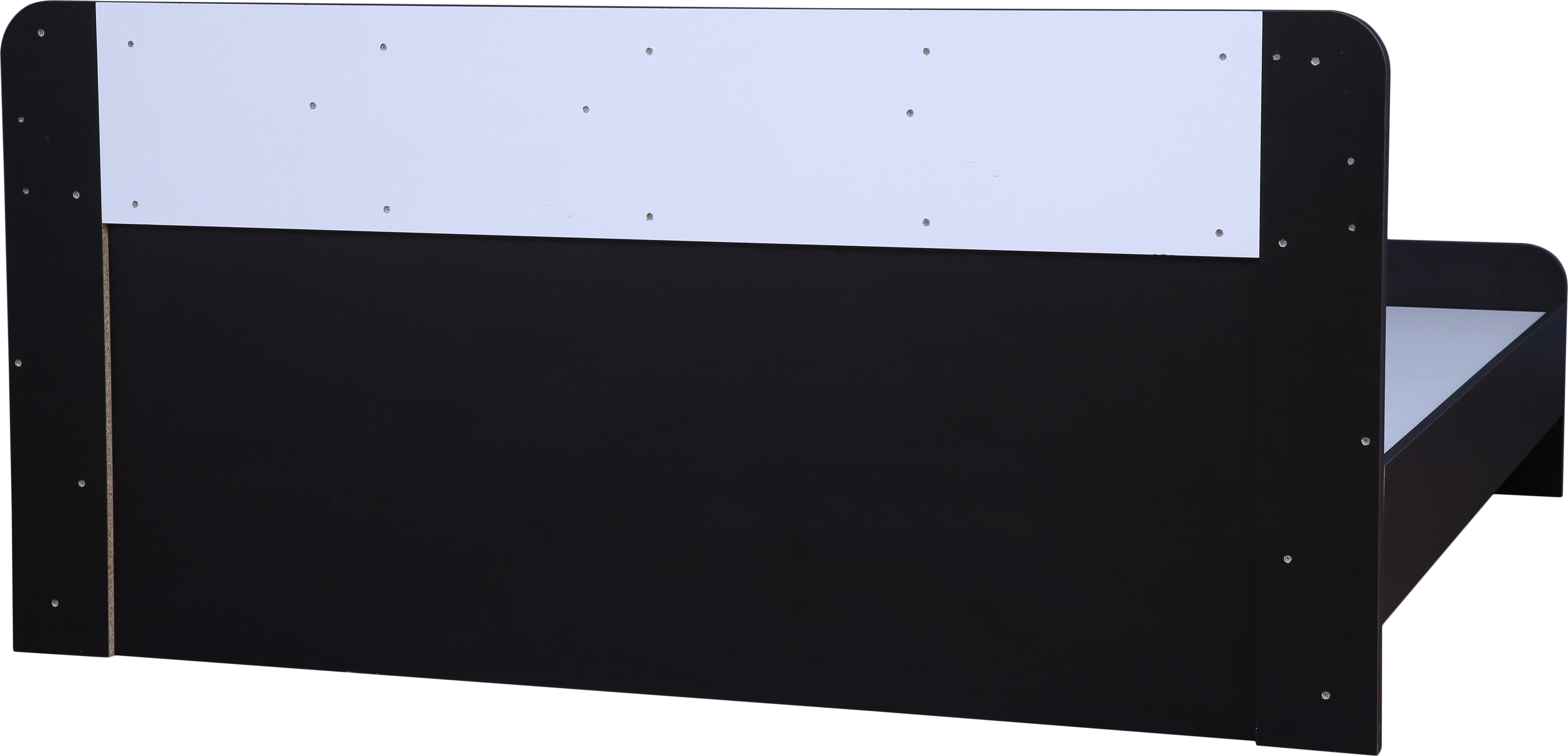Swirl Queen bed without storage in Dark Oak Colour