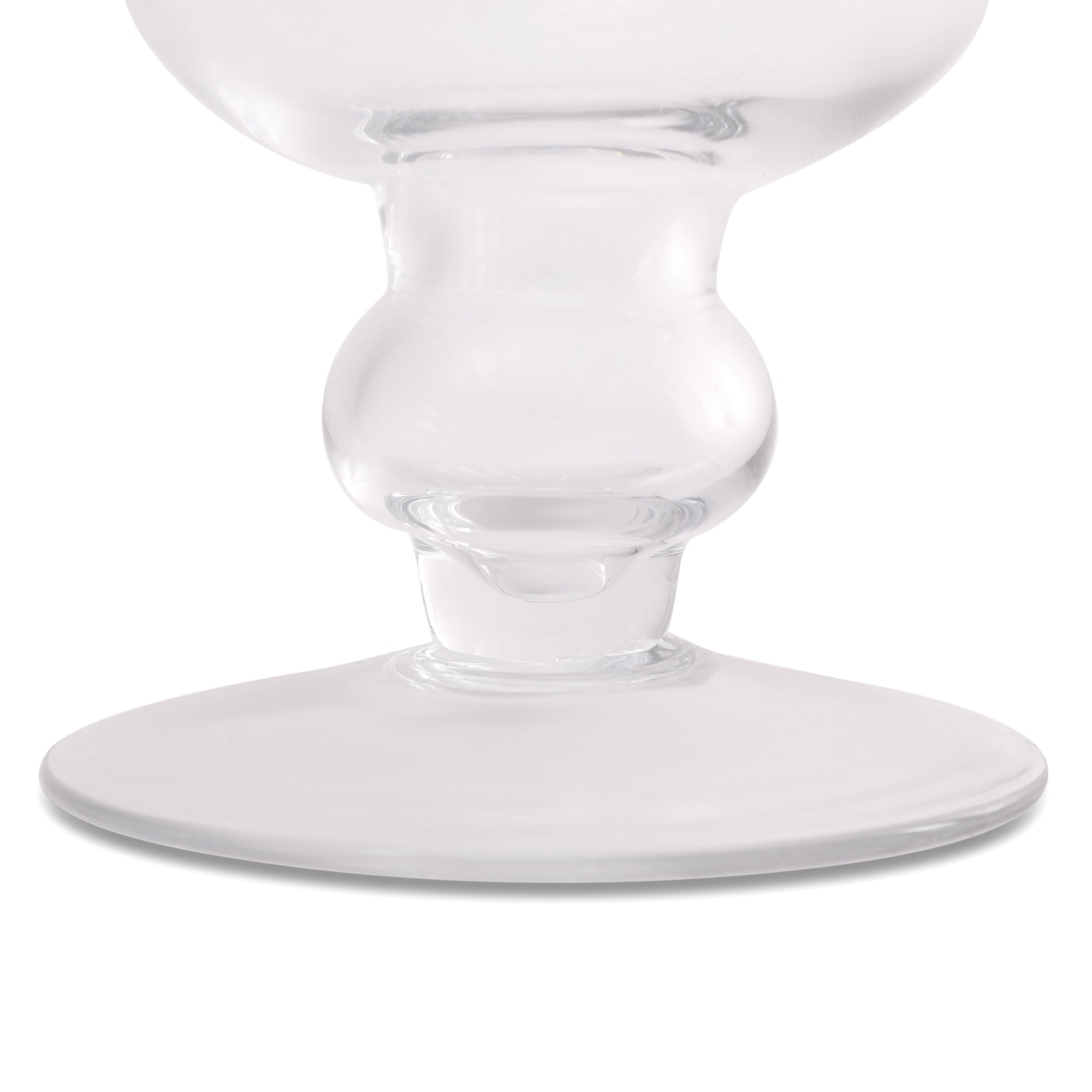 EDEL CONTEMPORY CLEAR GLASS LARGE SIZED VASE BY LIVING ESSENCE