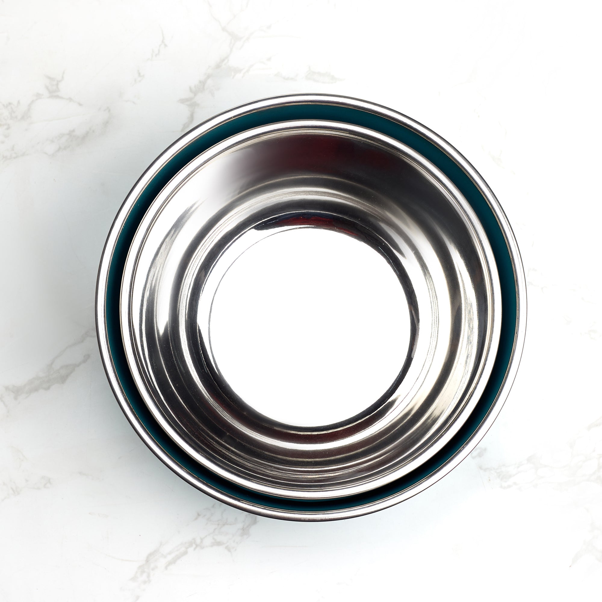 Fiesta Stainless Steel Microsafe Bowl Set of 4 in Teal Colour
