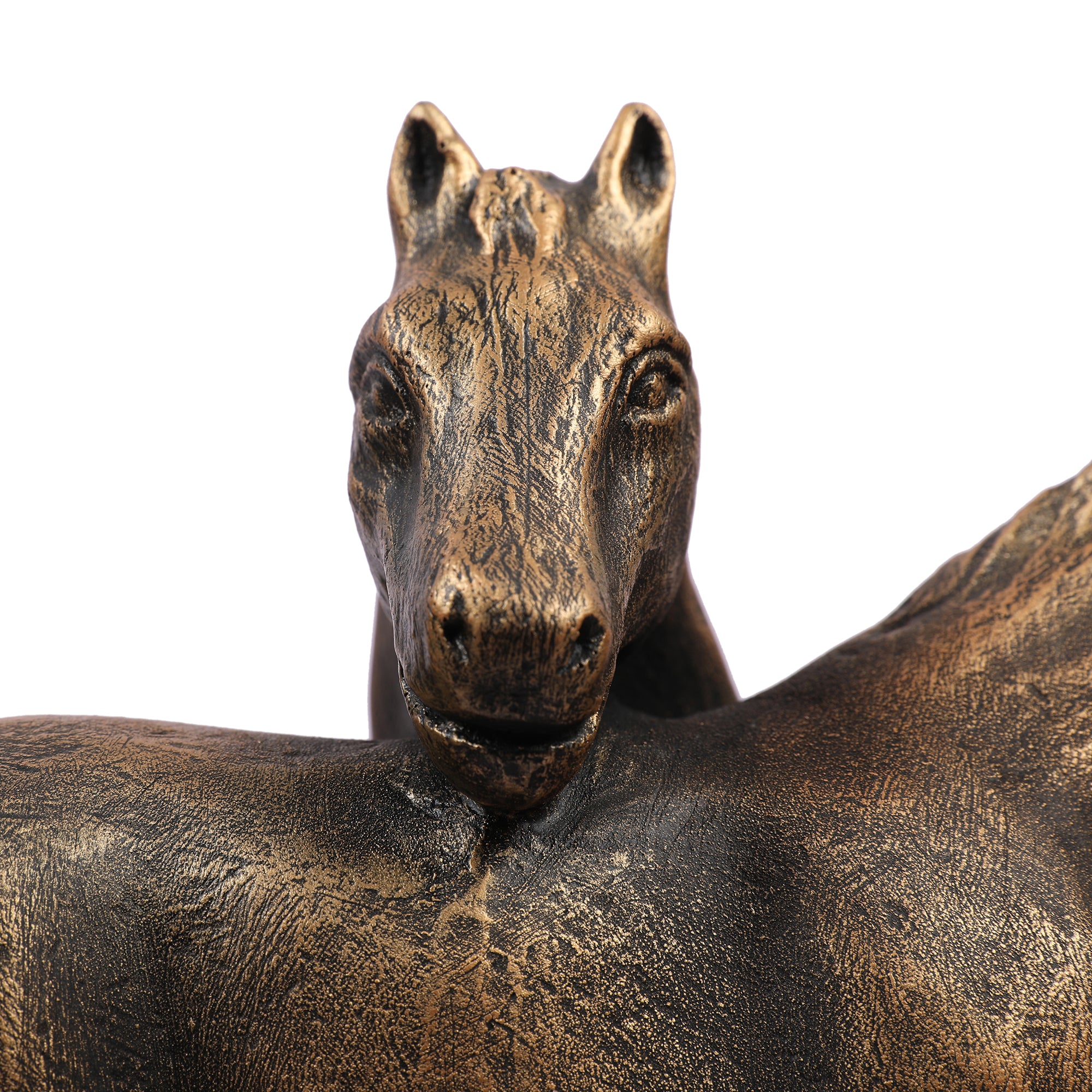Stella Antique Finish Polyresin Horse Table D&eacute;cor