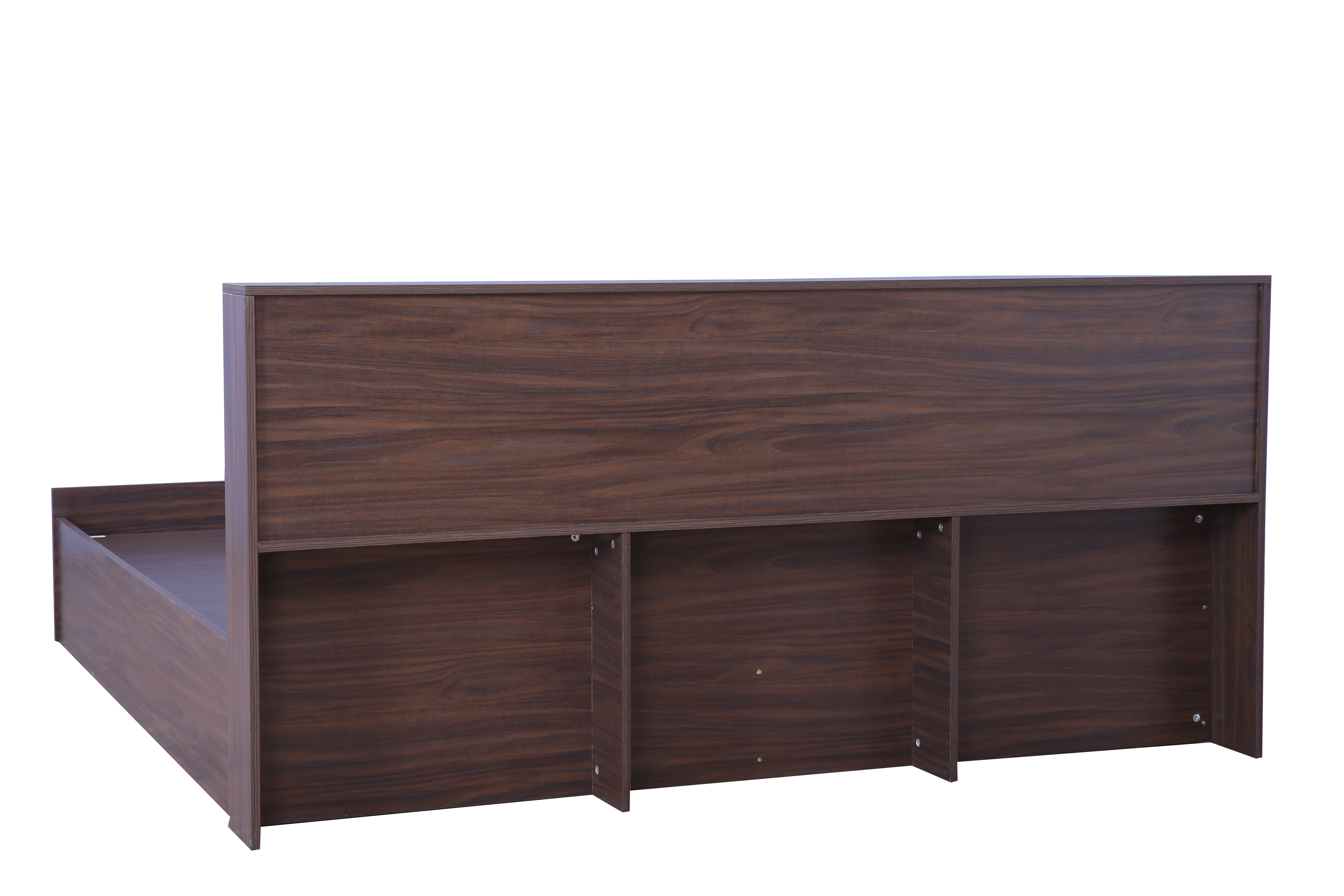 Bolton King Bed with Hydraulic storage in Walnut Colour