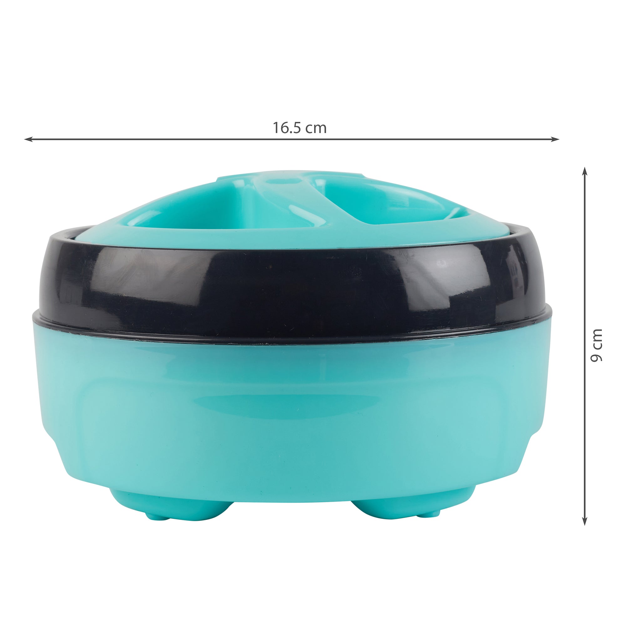 Fiesta Plastic and Stainless Steel Trio Double-Wall Insulated Casserole Set Of 3 in Teal Colour