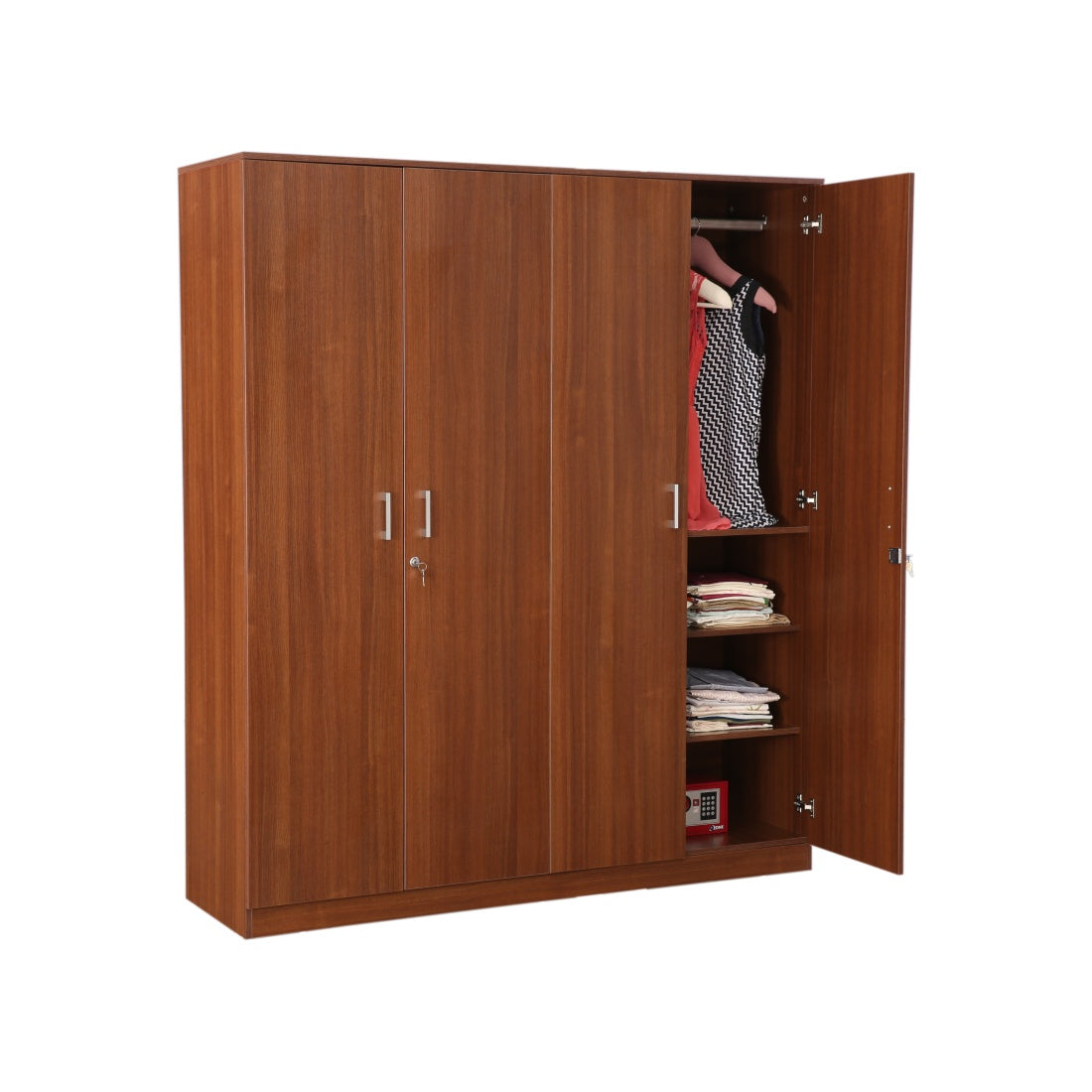 Premier 4 door wardrobe in Walnut Colour