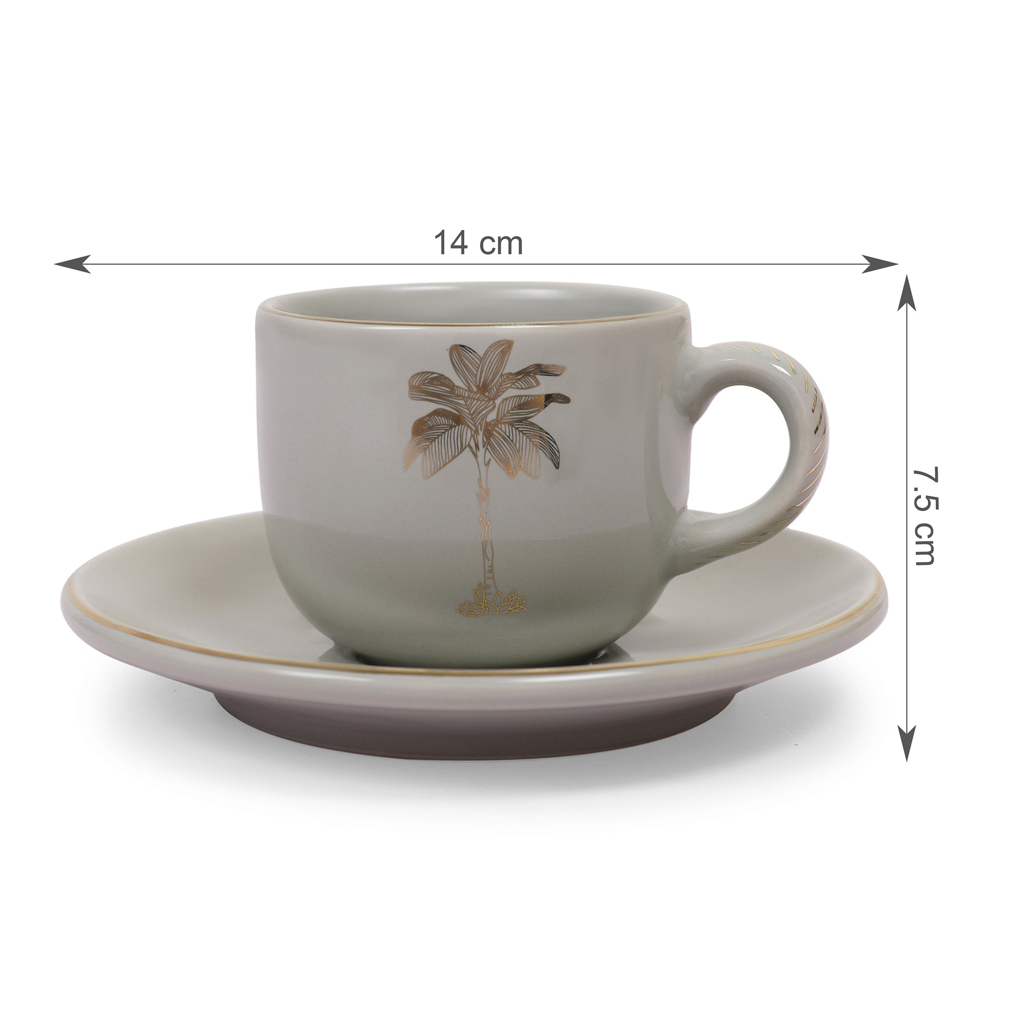 Living Essence Nelumbra CupSaucer 14.5cm Set of 2Pcs