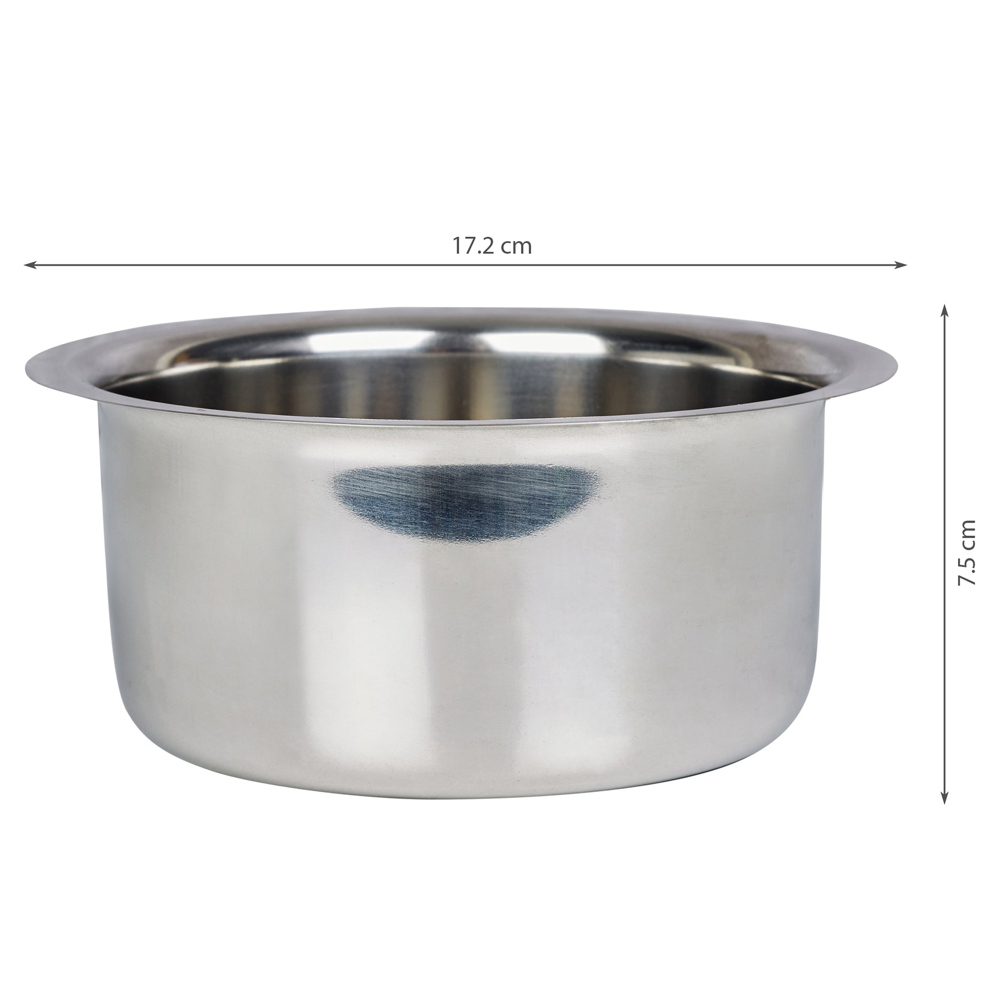 Fiesta Stainless Steel Saucepan & Tope Combo Set of 2 in Silver Colour