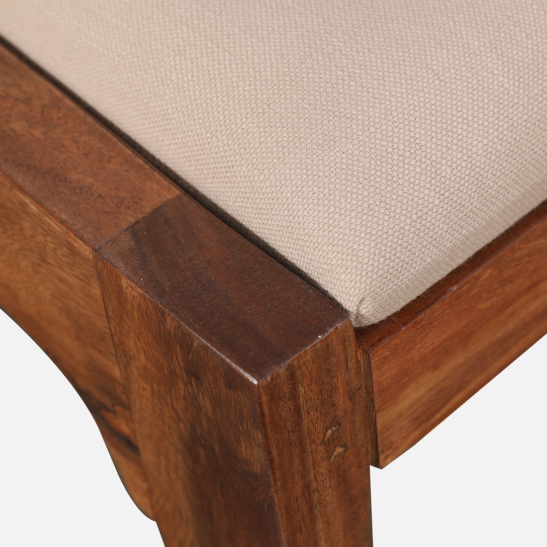 Axel Sheesham Wood(Rosewood) Dining Chair Set Of 2 in Natural Sheesham Colour