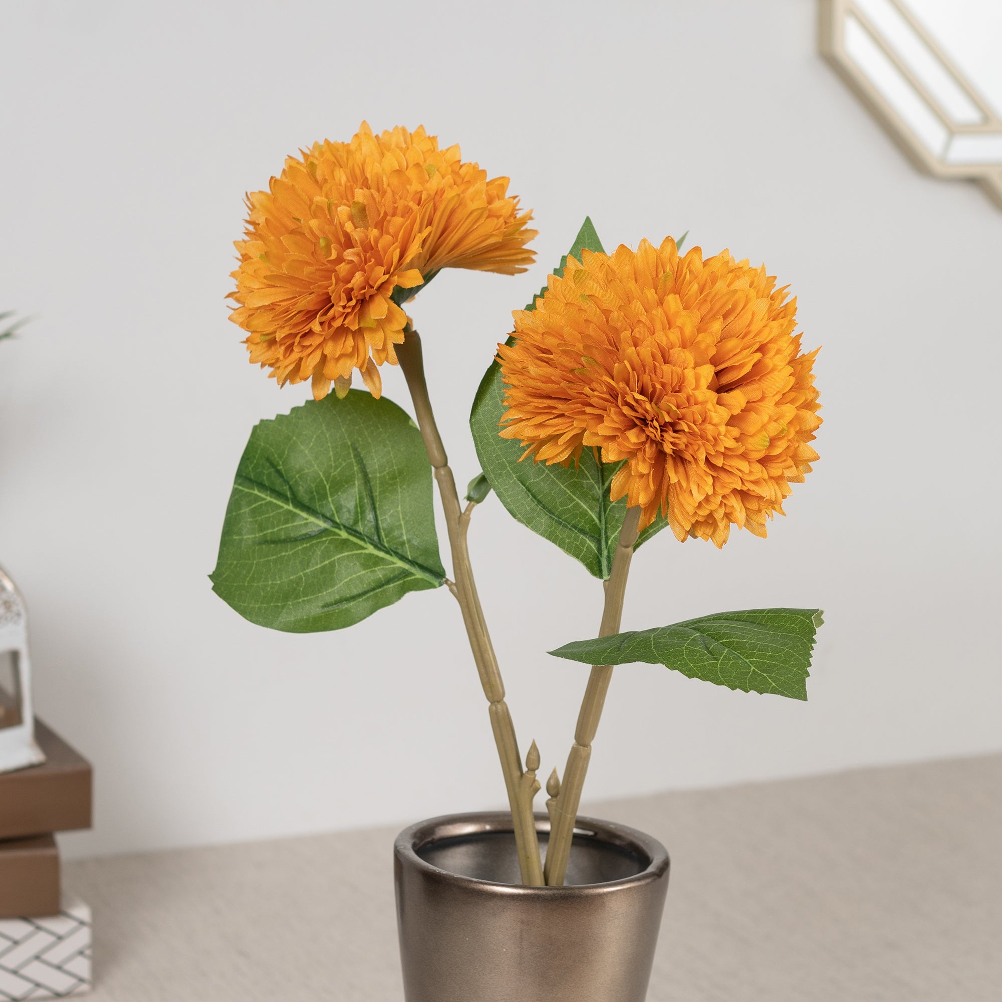 Elora  Yellow Daisy Faux Flower 42 Cm in Yellow Colour