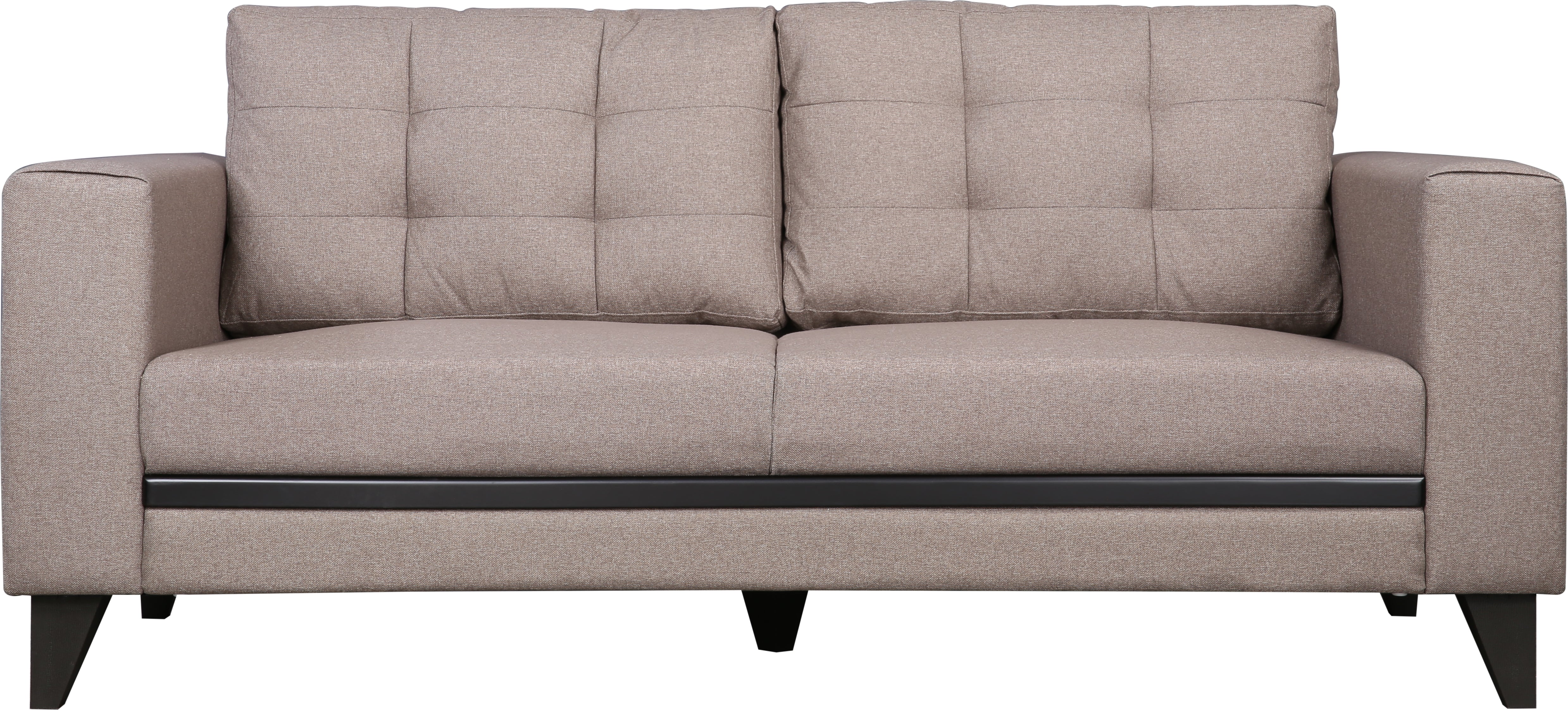 Garcia Fabric 3 Seater Sofa in Brown Colour