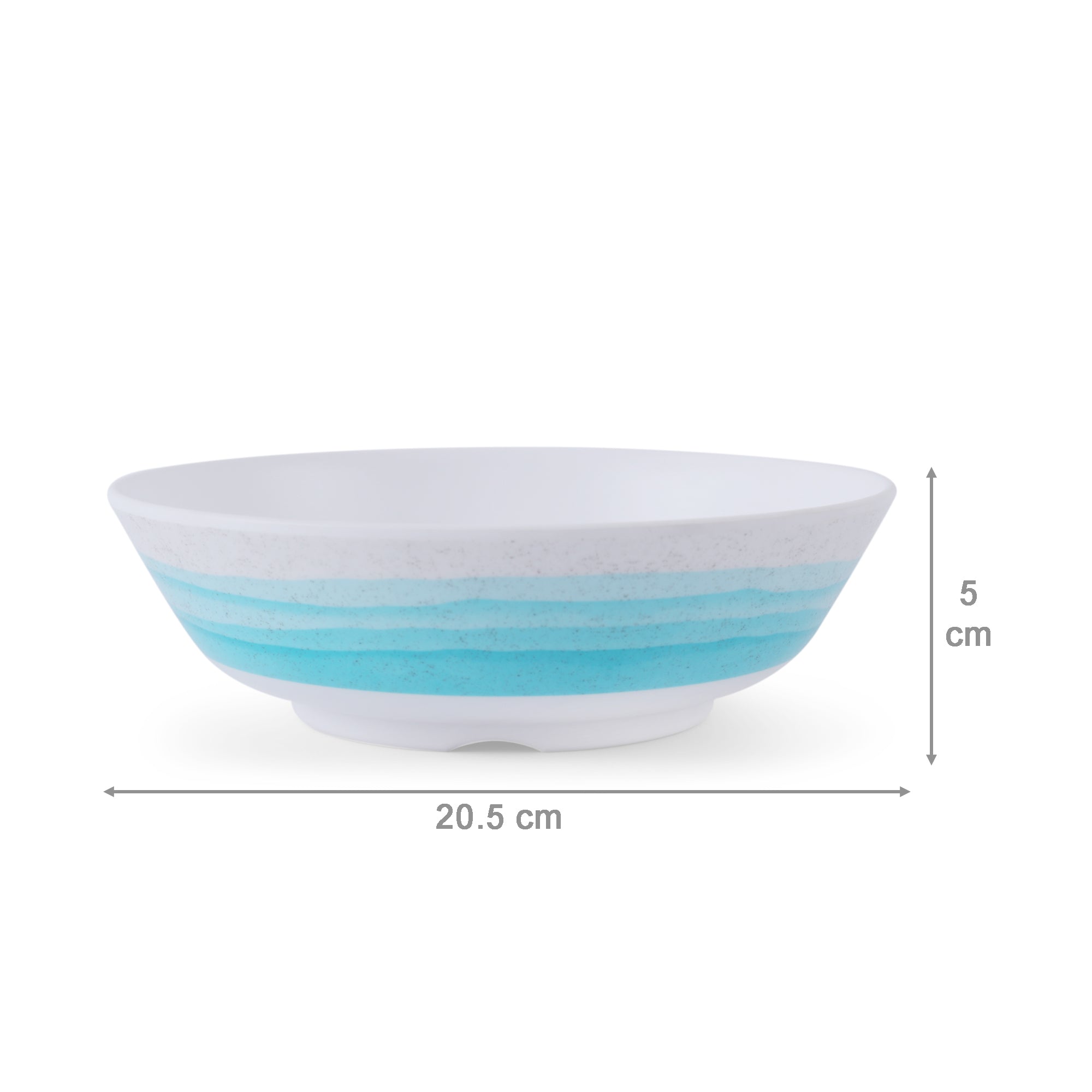 Emilia Melamine Speckles Serving Bowl in Dusky Blue Colour