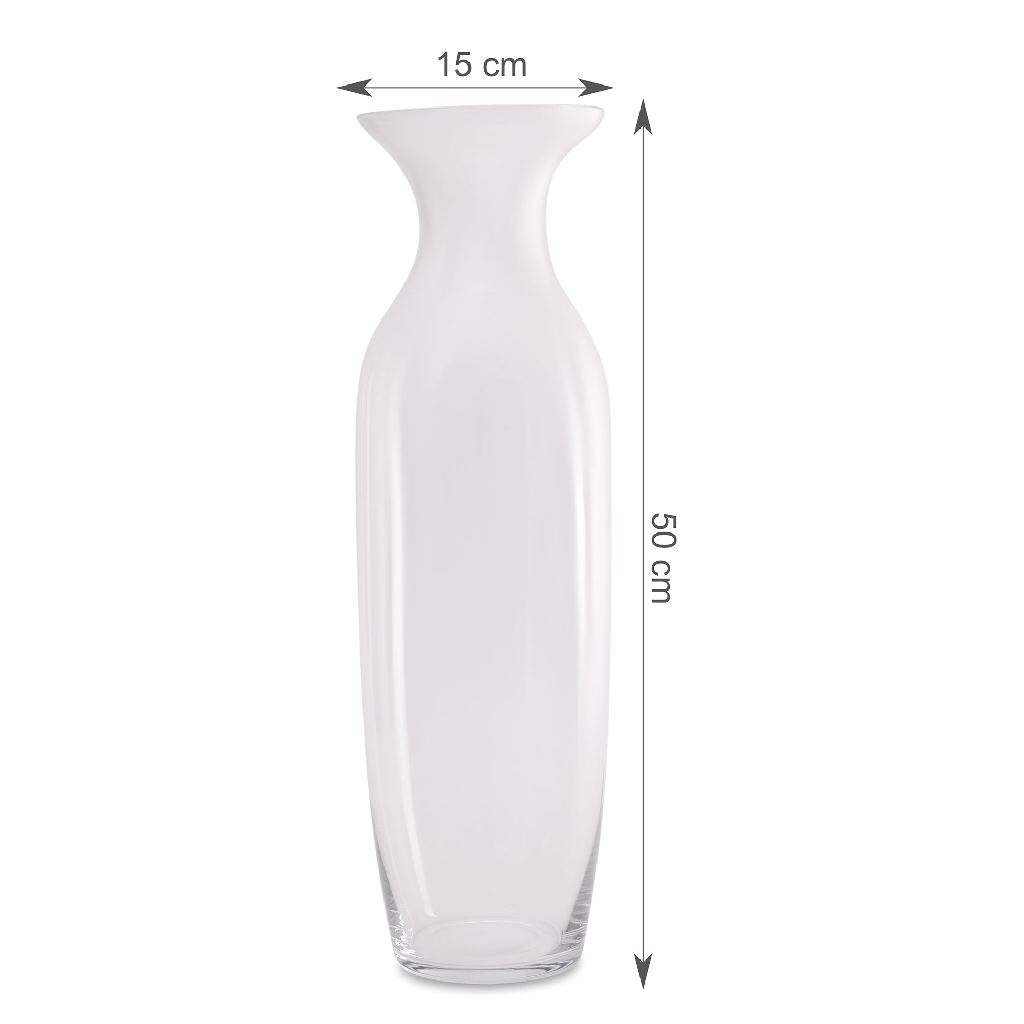 EDEL CLASSIC CLEAR GLASS LARGE SIZED VASE BY LIVING ESSENCE