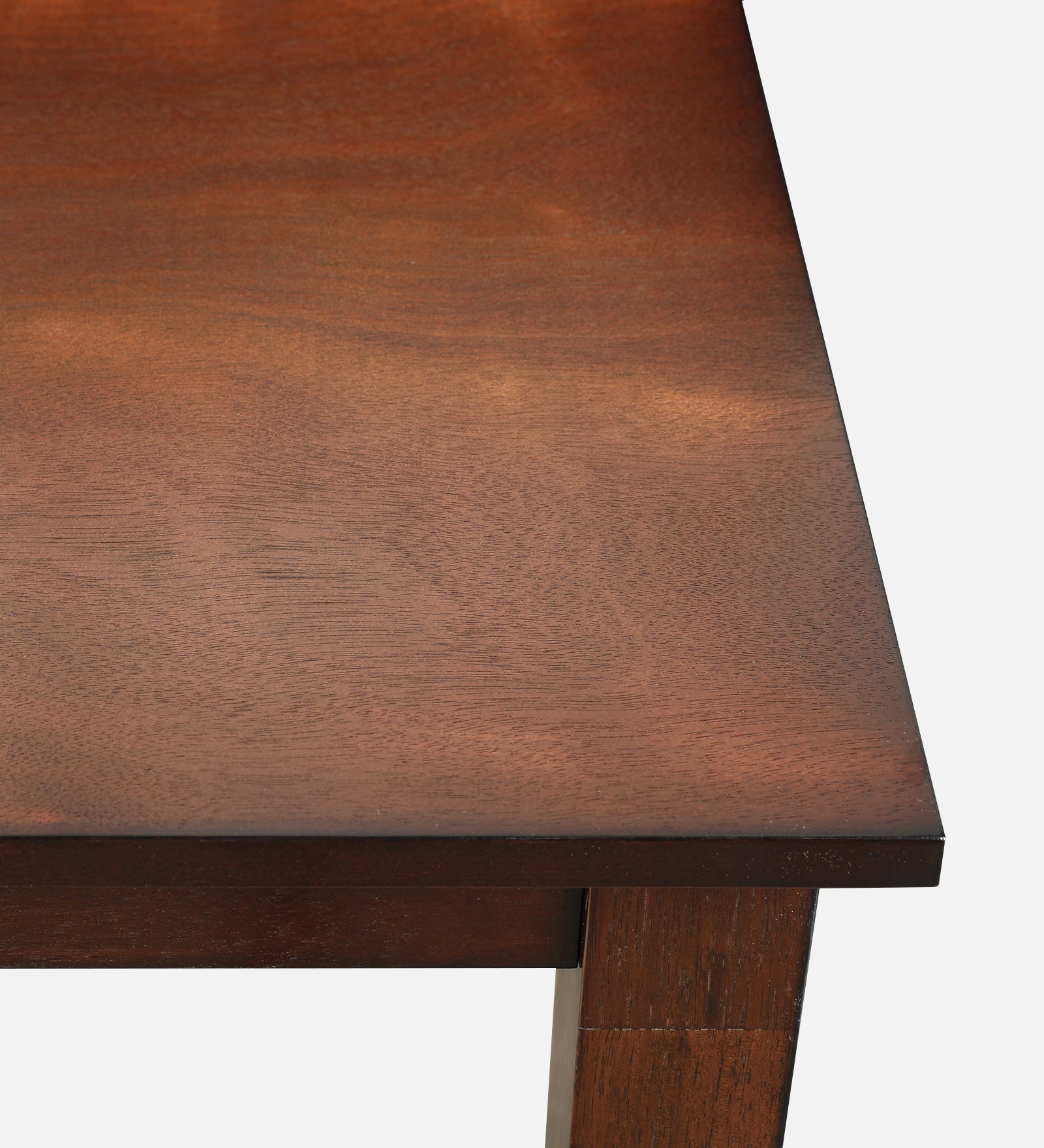 Aravali Rubberwood Six Seater Dining Set With Bench in Antique Cherry Colour