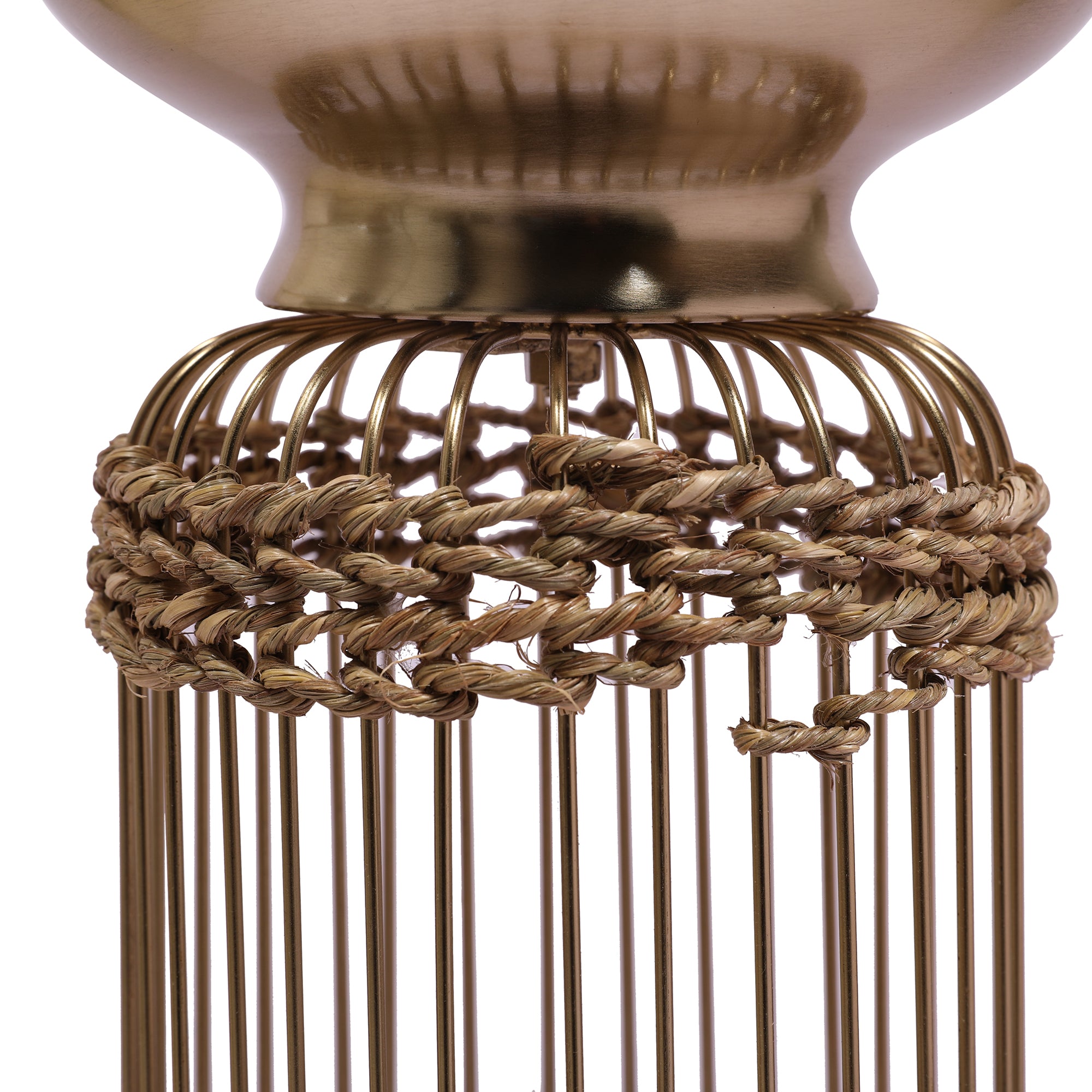 Cosmos Metal Planter 66 cm in Gold Colour