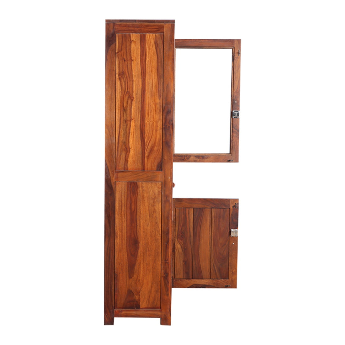 Woodrow Sheesham Wood(Rosewood) Tall Bar Cabinet in HONEY Colour