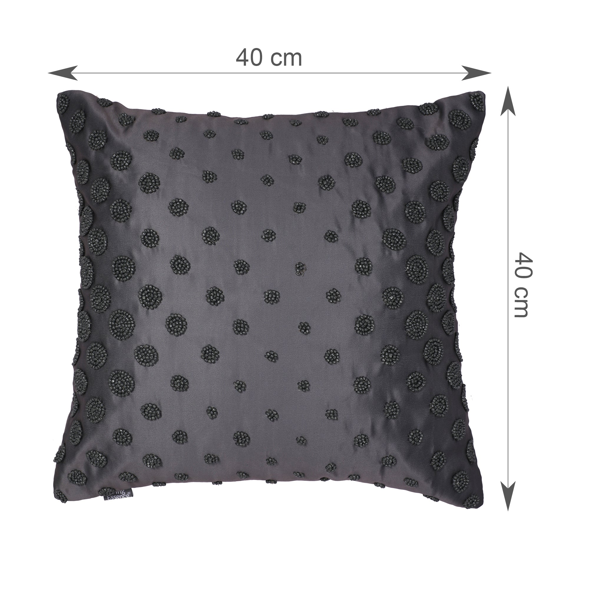 Swarna Cushion Cover Grey, 40x40cm